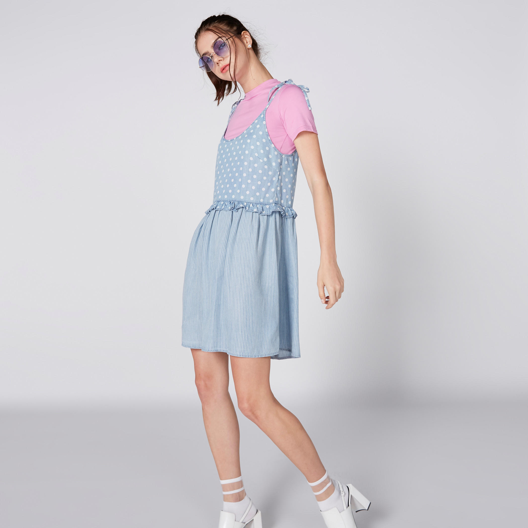 فستان برباط على الأكتاف وطبعات من لي كوبر-women-clothing-dresses-image-4