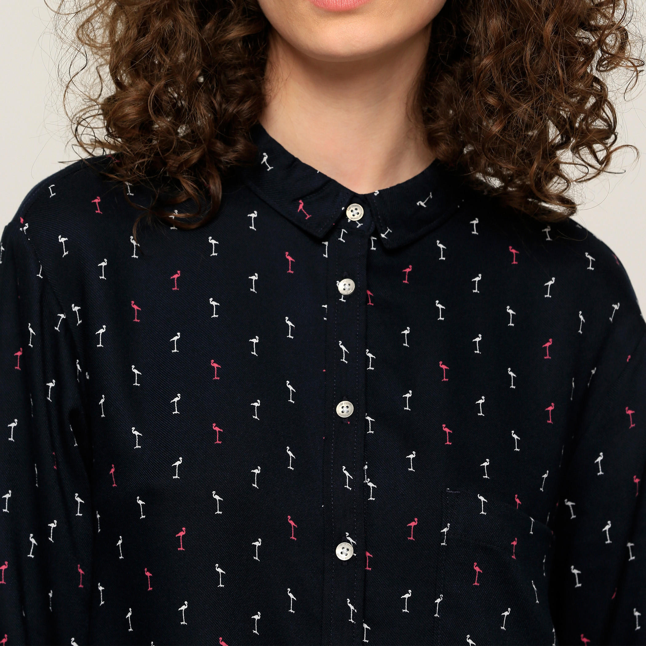 Lee Cooper Printed Shirt with Long Sleeves and Complete Placket-women-clothing-shirtsandblouses-shirts-image-4