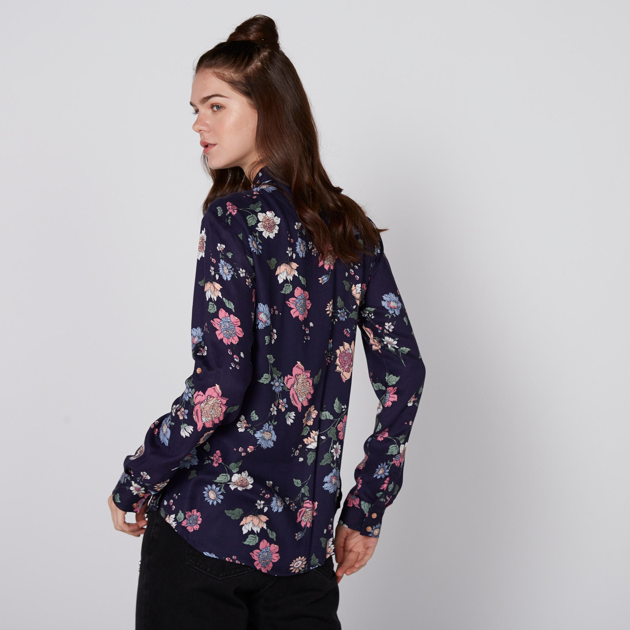 Lee Cooper Printed Shirt with Long Sleeves-women-clothing-shirtsandblouses-shirts-image-3