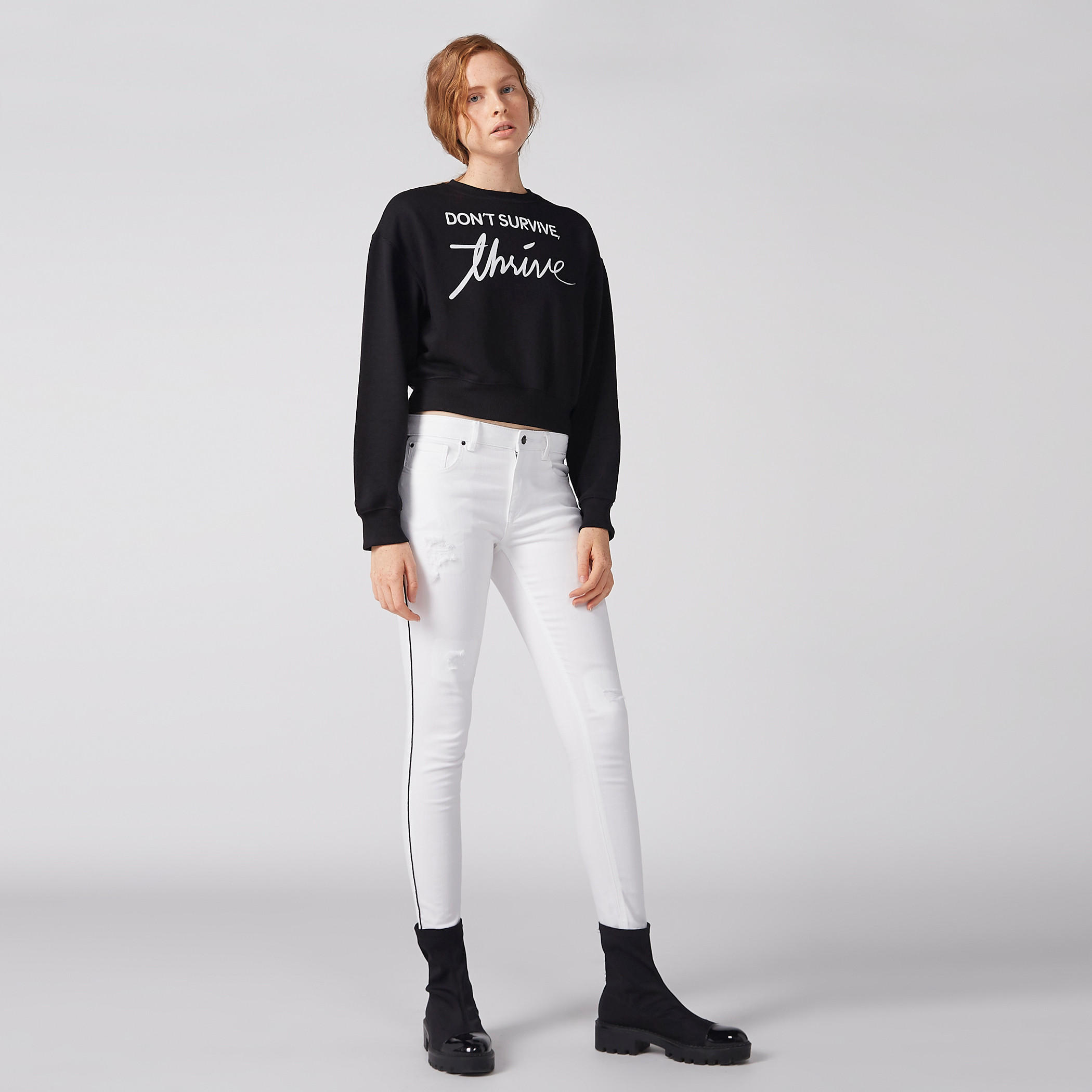 Printed Crop Sweatshirt with Round Neck and Long Sleeves-women-winterwear-hoodiesandsweatshirts-sweatshirts-image-3