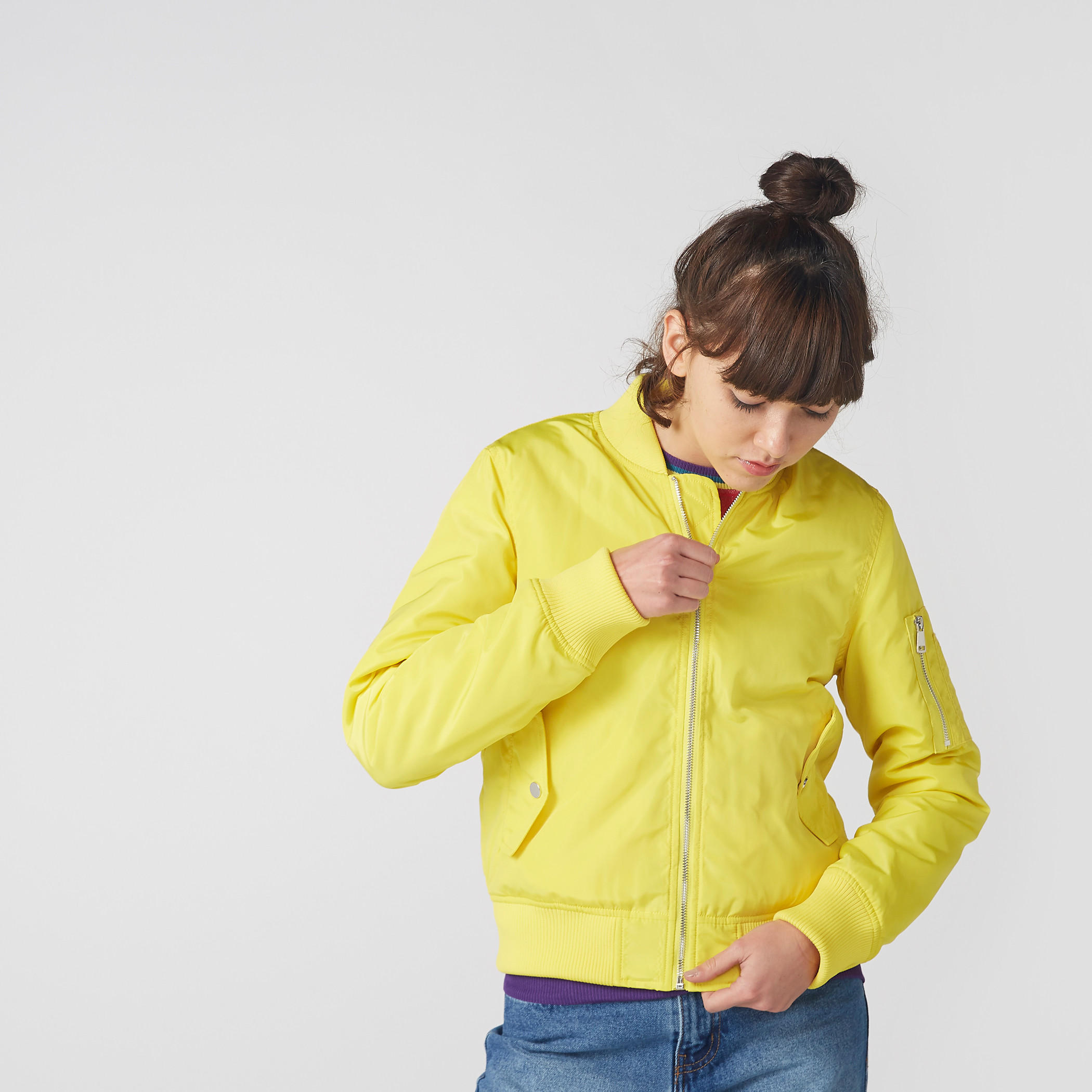Long Sleeves Jacket with Zip Closure-women-winterwear-coatsandjackets-jackets-image-1