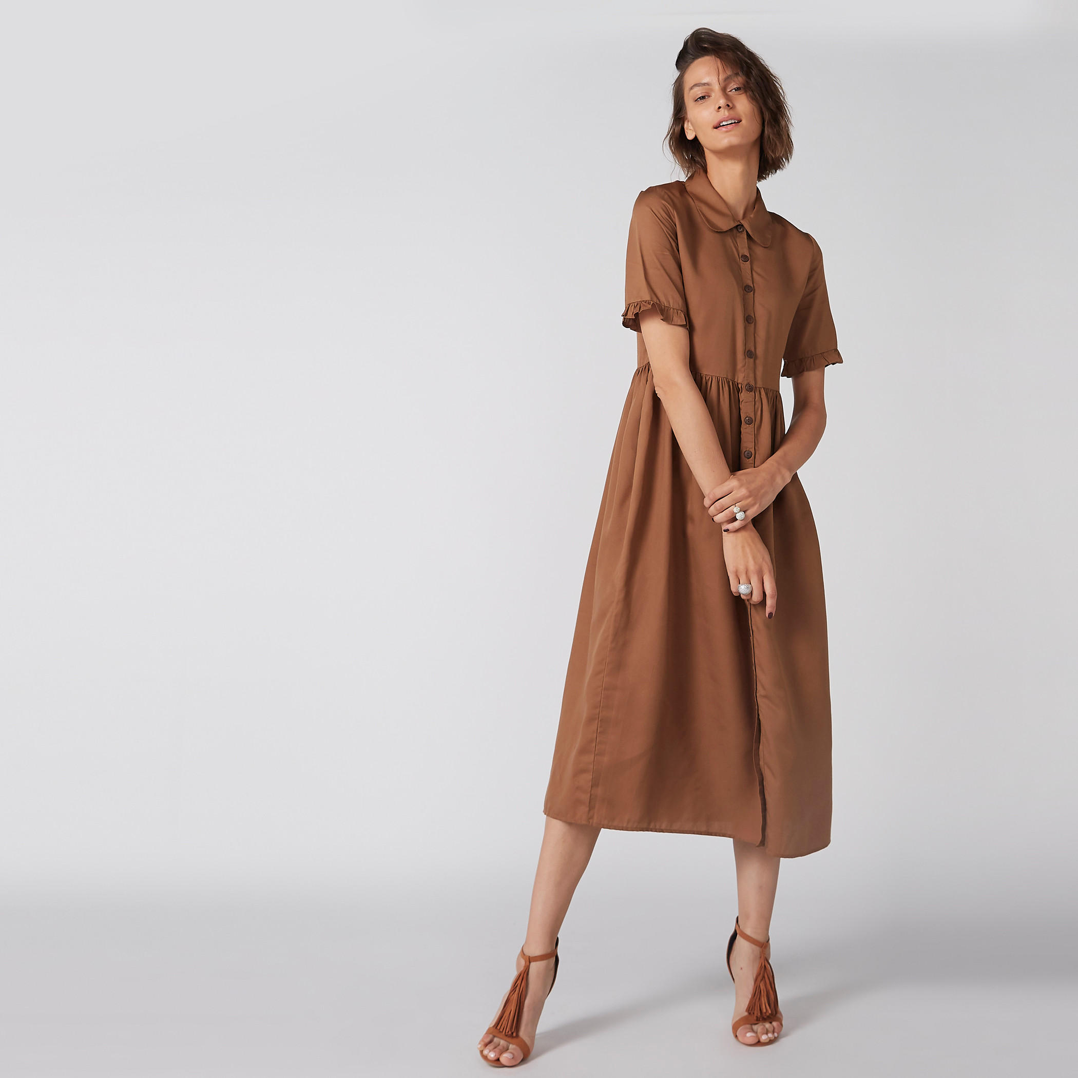 فستان ميدي بأكمام قصيرة-women-clothing-dresses-image-3