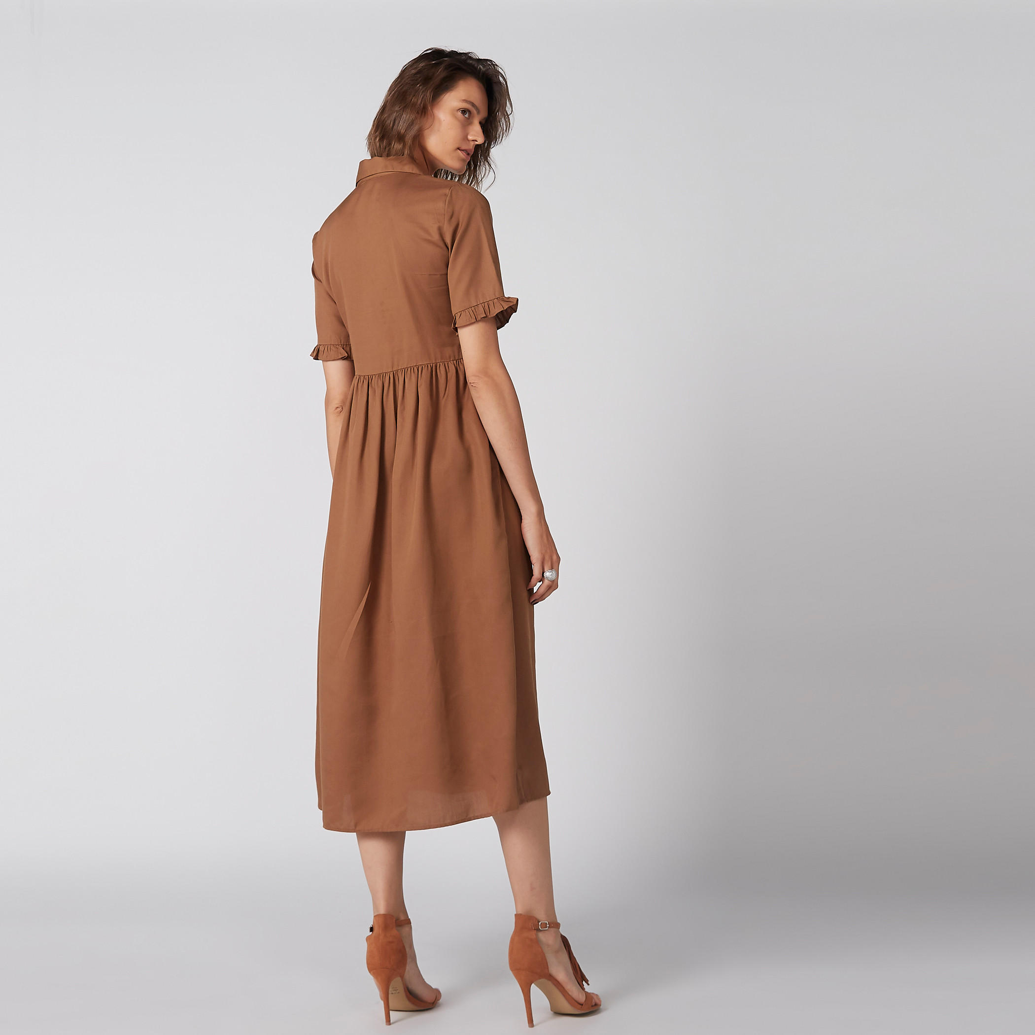 فستان ميدي بأكمام قصيرة-women-clothing-dresses-image-2