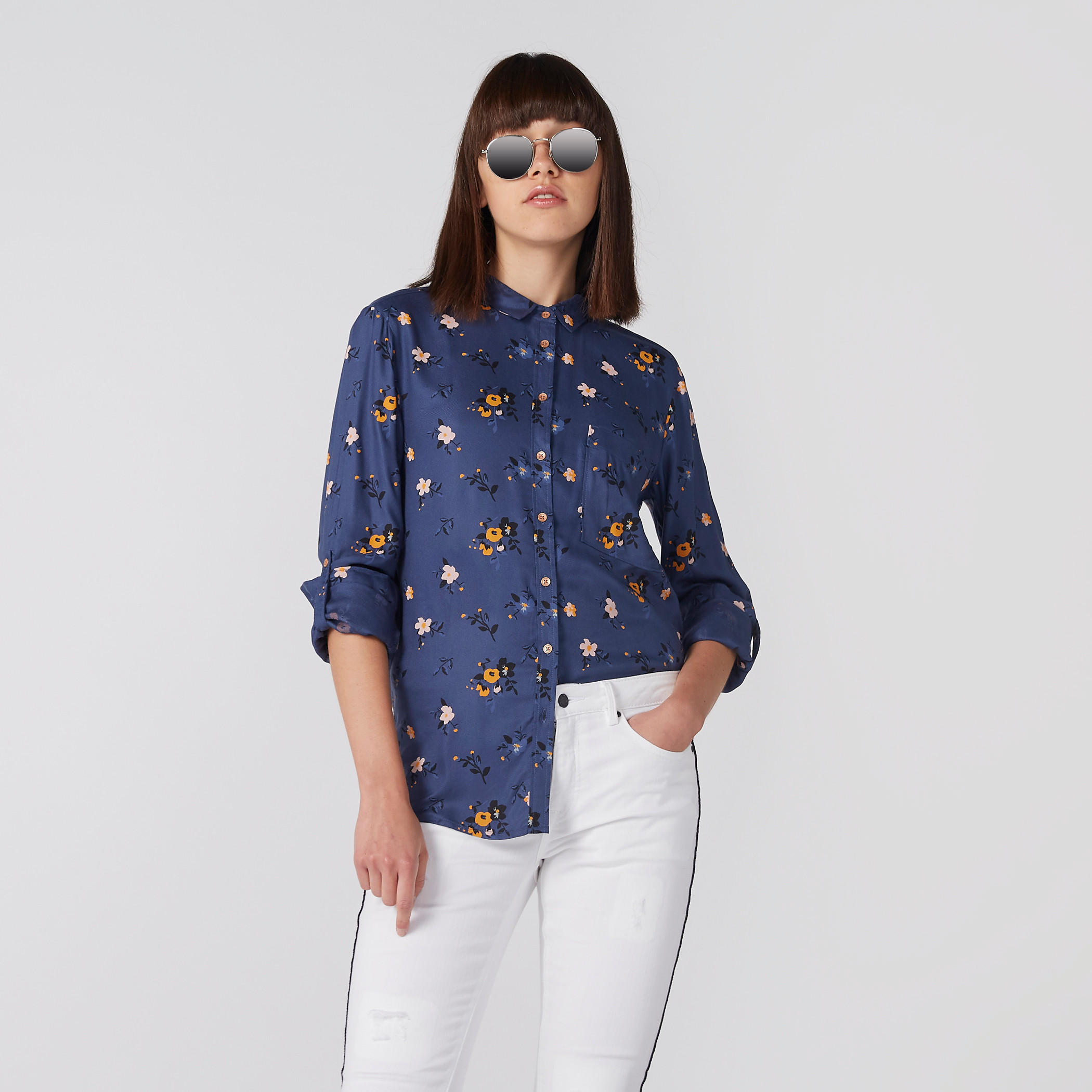 قميص بطبعات وأكمام طويلة وأزرار-women-clothing-shirtsandblouses-shirts-image-1