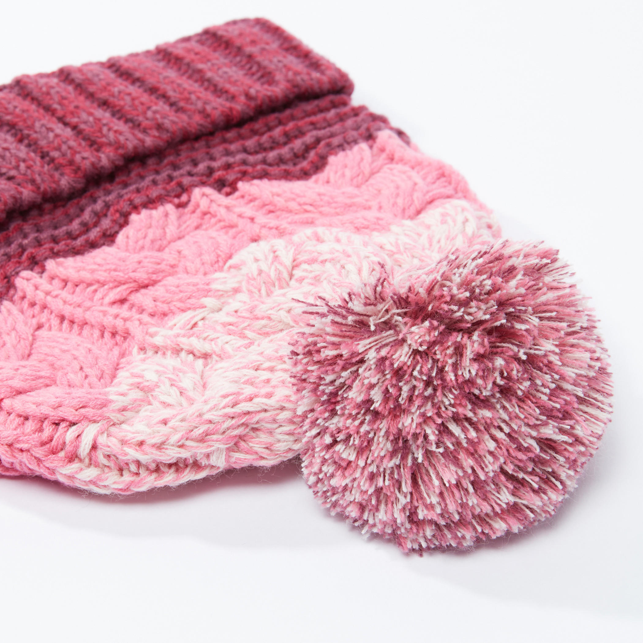 Lee Cooper Textured Beanie Cap with Pom-Pom Detail-women-clothingaccessories-capsandhats-image-3