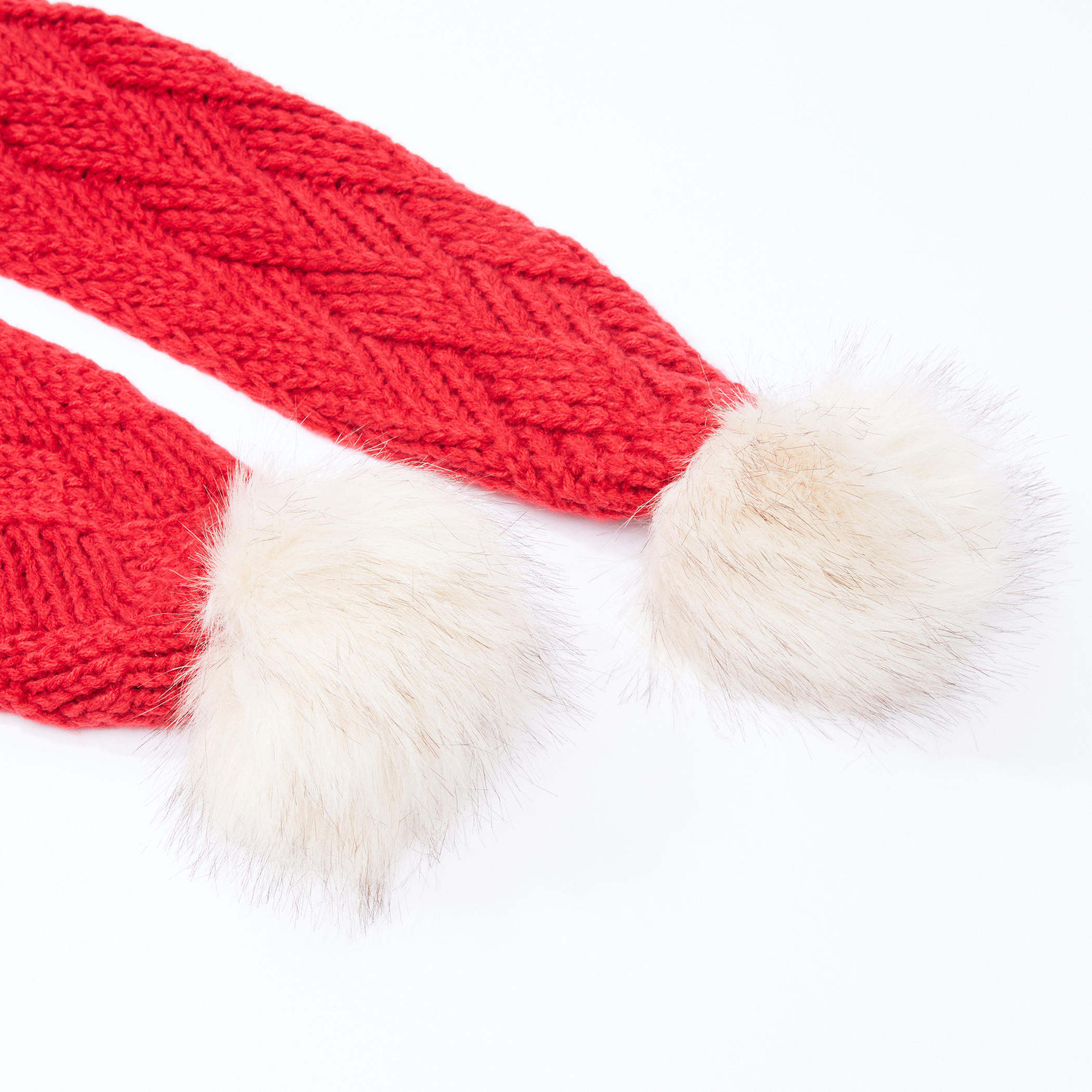 Lee Cooper Textured Muffler with Pom-Pom Detail-women-clothingaccessories-scarves-image-3