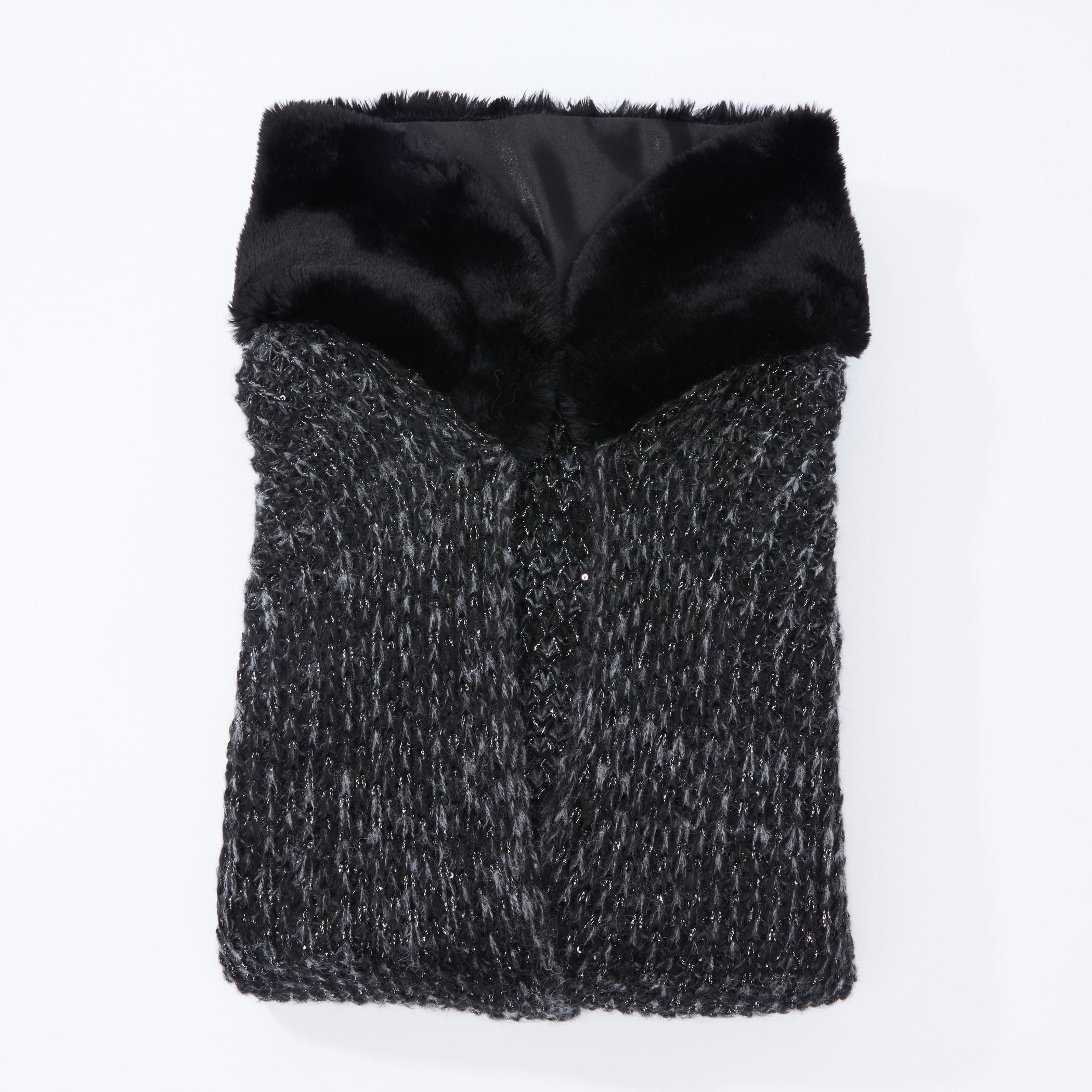 سترة فضفاضة بارزة الملمس بتفاصيل قطيفة من لي كوبر-women-winterwear-cardigansandjumpers-cardigans-image-5