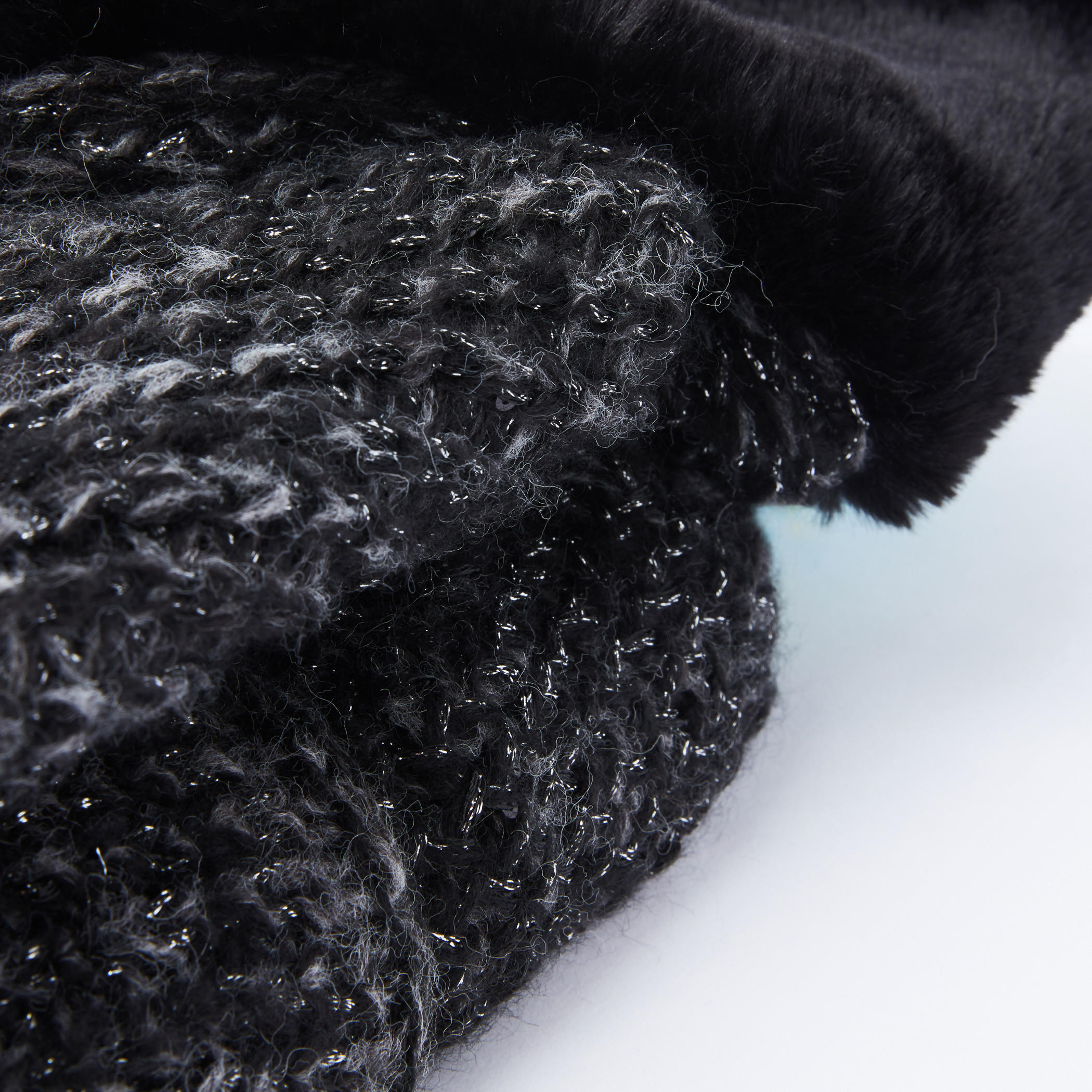 سترة فضفاضة بارزة الملمس بتفاصيل قطيفة من لي كوبر-women-winterwear-cardigansandjumpers-cardigans-image-2