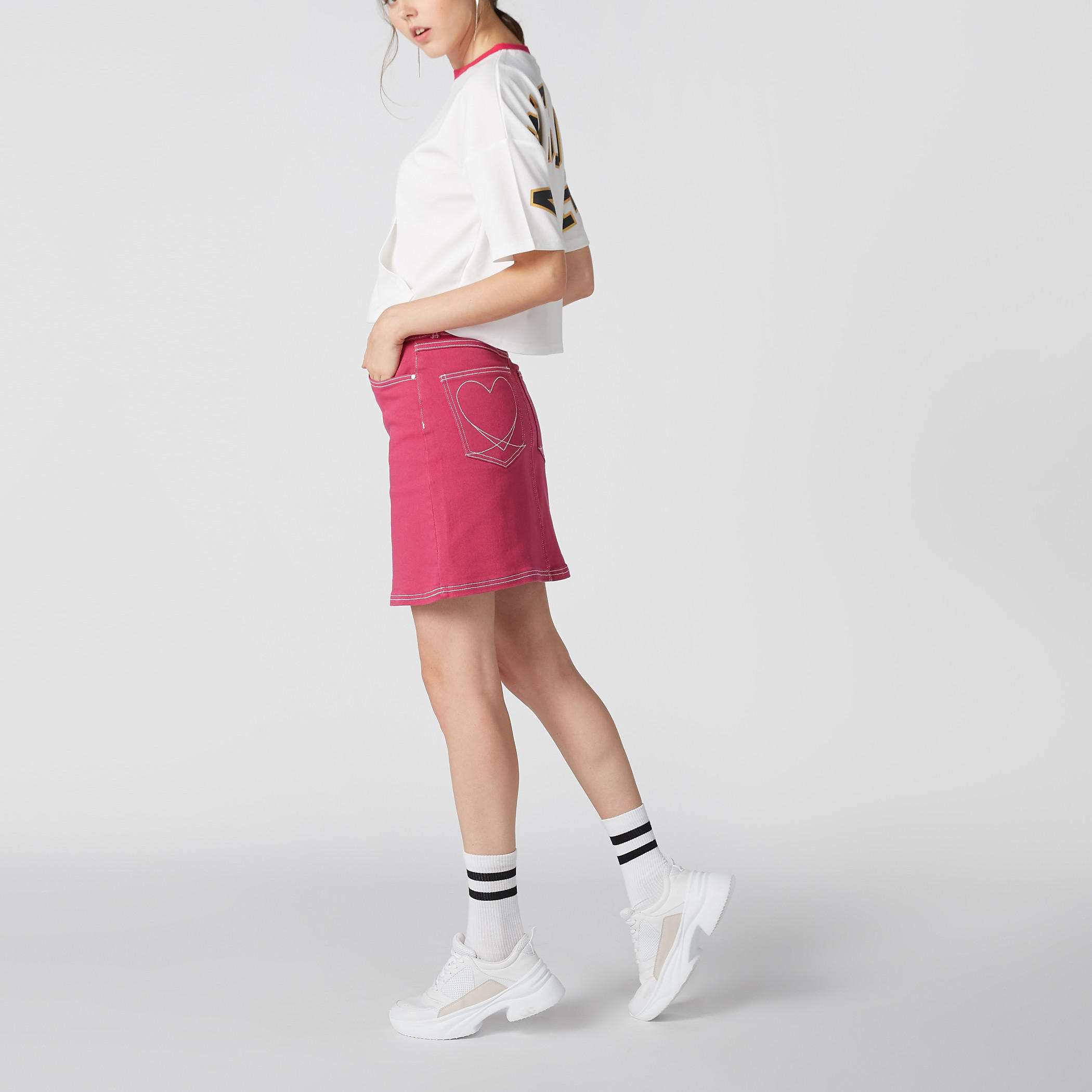 Shift Mini Skirt with Pocket Detail-women-clothing-bottoms-skirts-image-1