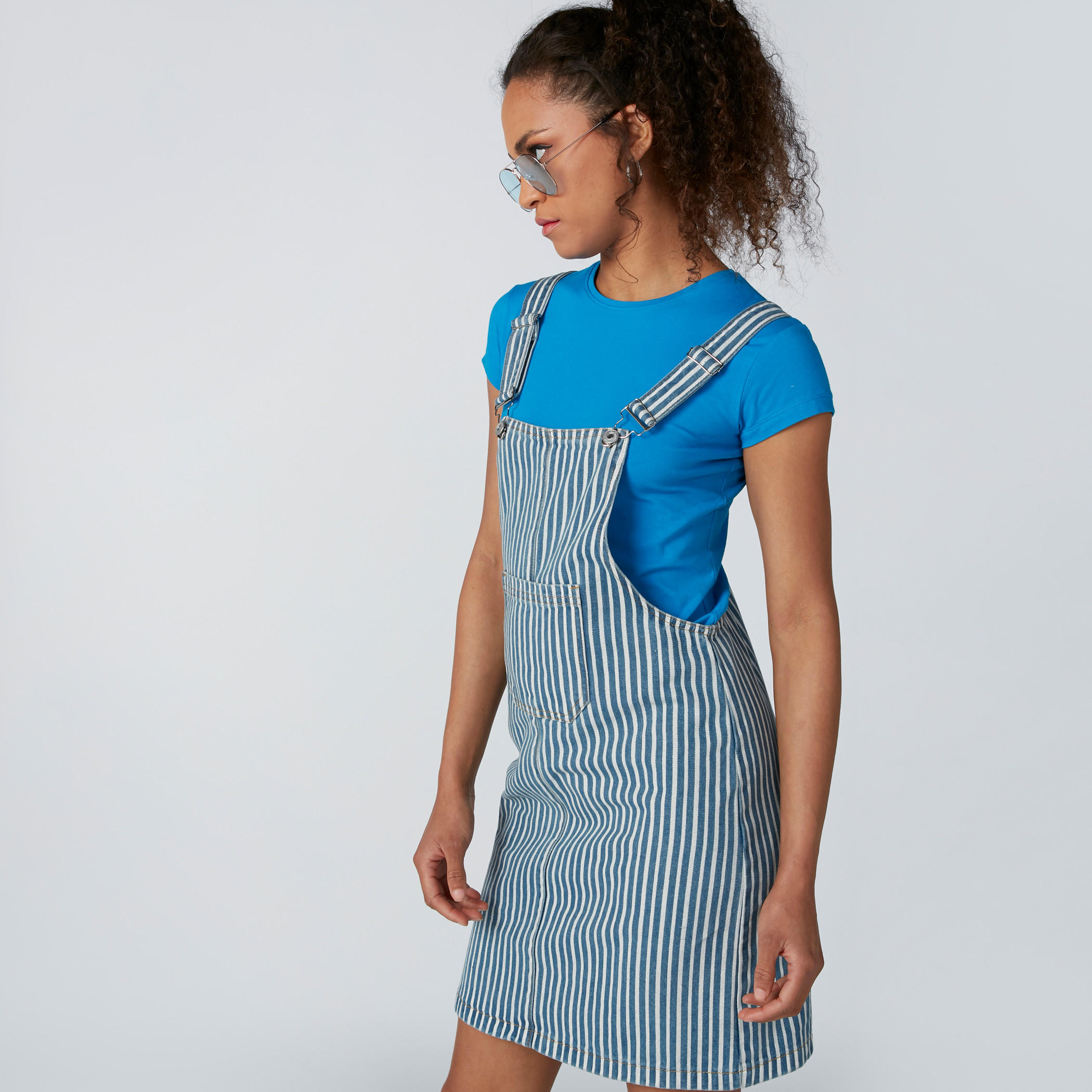 Lee Cooper Striped Denim Dungaree-women-clothing-bottoms-jeans-image-4