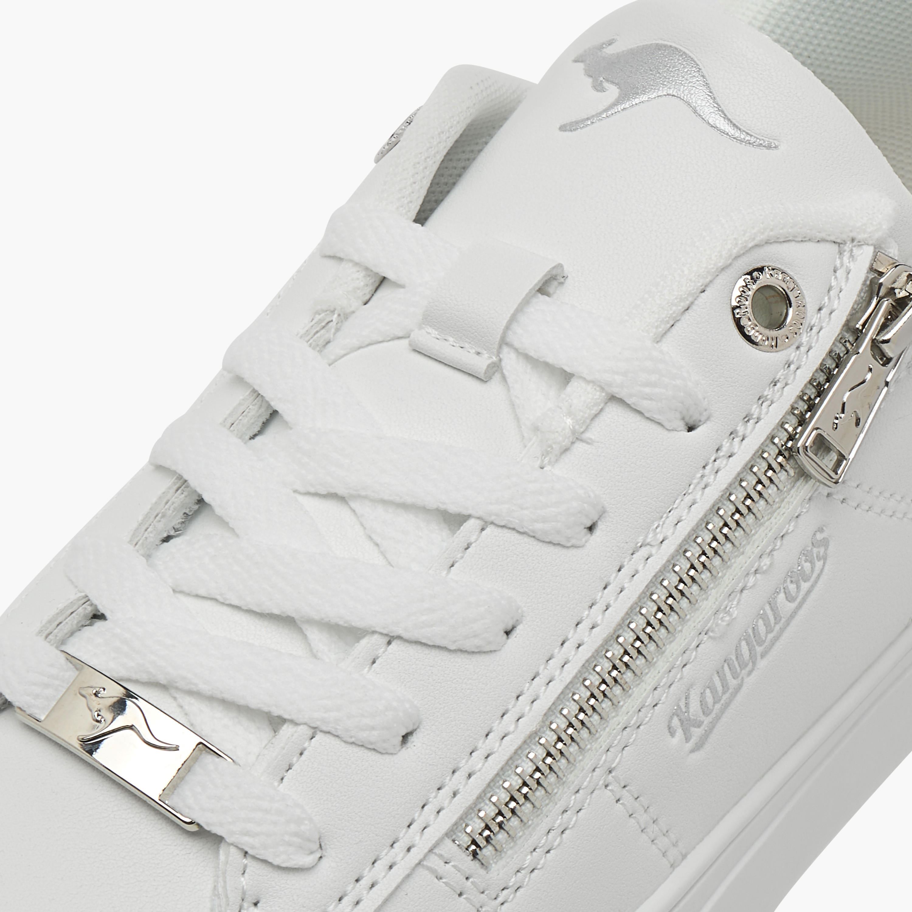 KangaROOS Women's Panelled Sneakers with Lace-Up Closure-women-shoes-sneakers-image-4