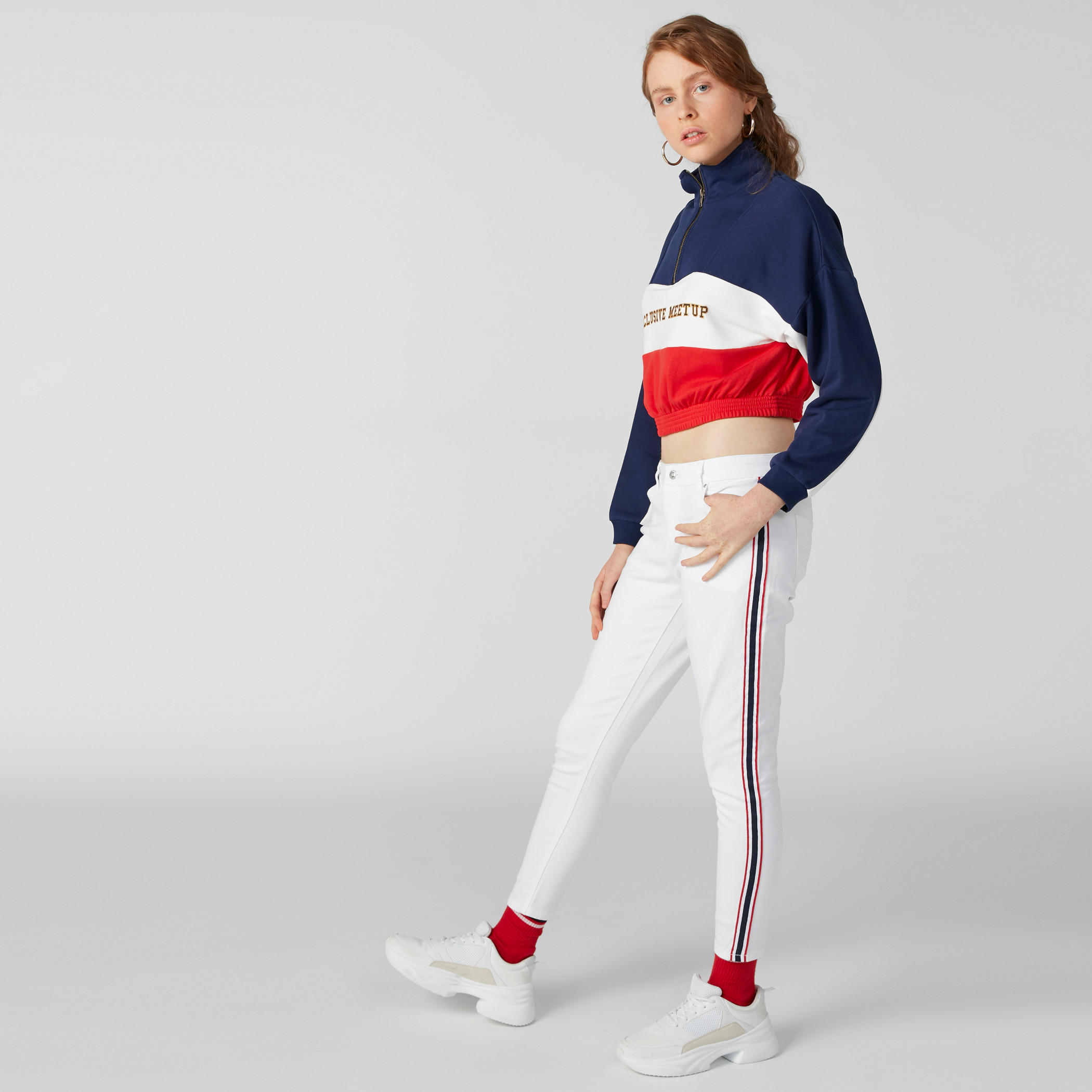 بنطال جينز بزر إغلاق وشريطة من لي كوبر-women-clothing-bottoms-jeans-image-1