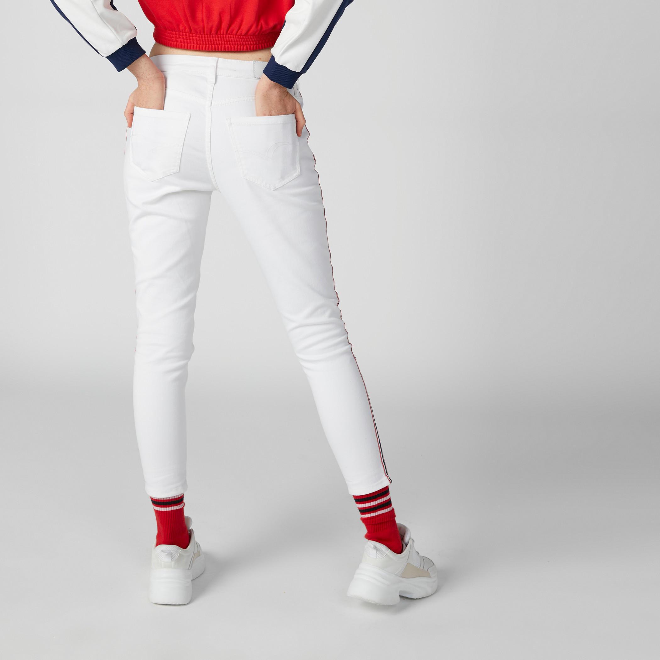 بنطال جينز بزر إغلاق وشريطة من لي كوبر-women-clothing-bottoms-jeans-image-2