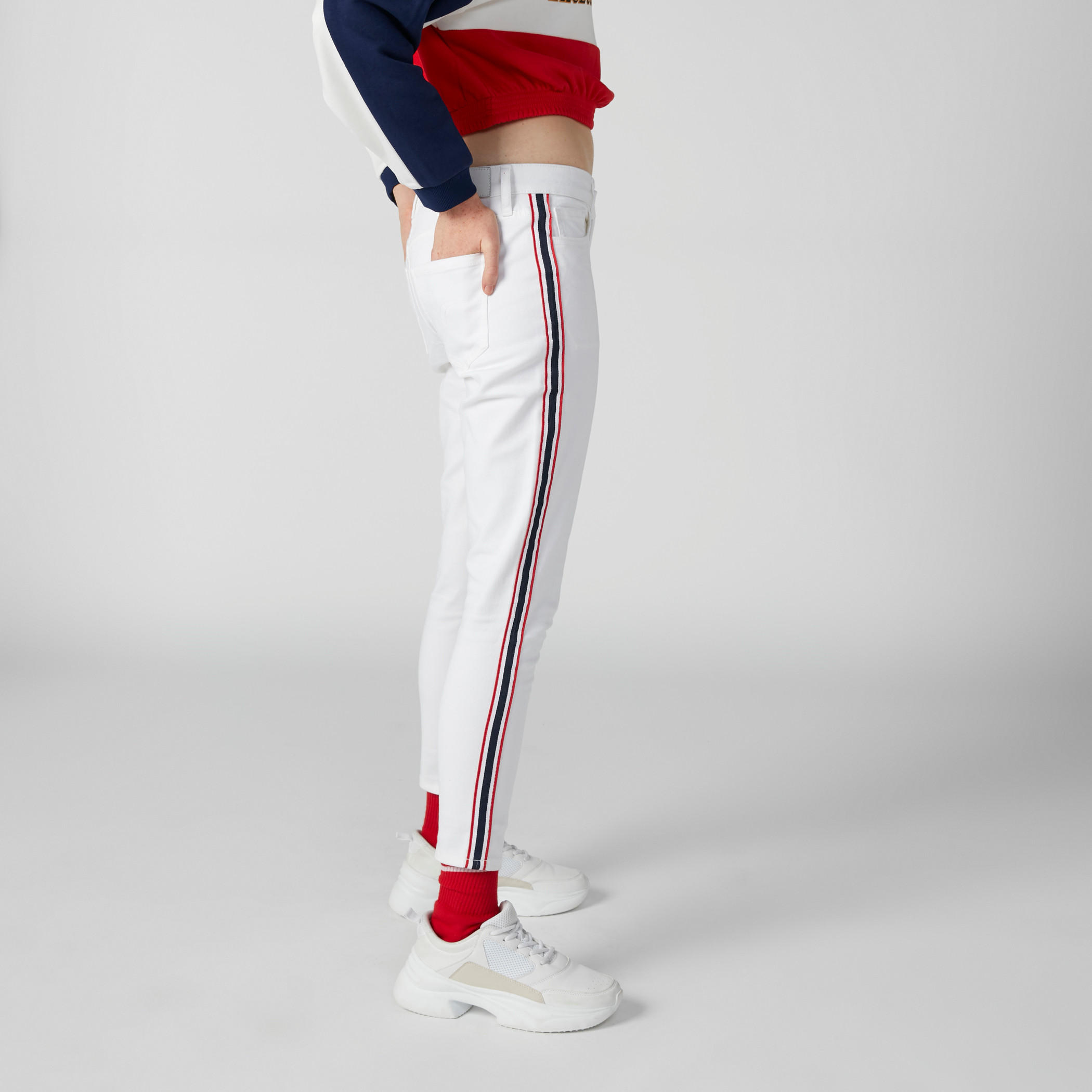 بنطال جينز بزر إغلاق وشريطة من لي كوبر-women-clothing-bottoms-jeans-image-5