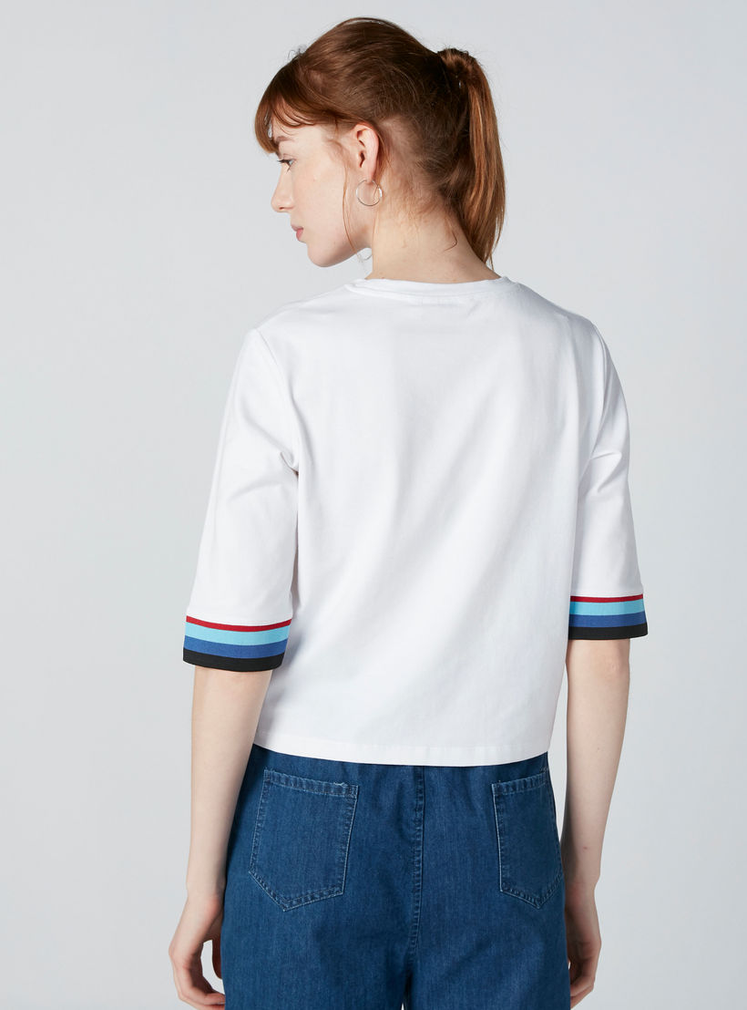 تيشيرت بأكمام قصيرة وطبعات من لي كوبر-women-clothing-tshirts-image-3