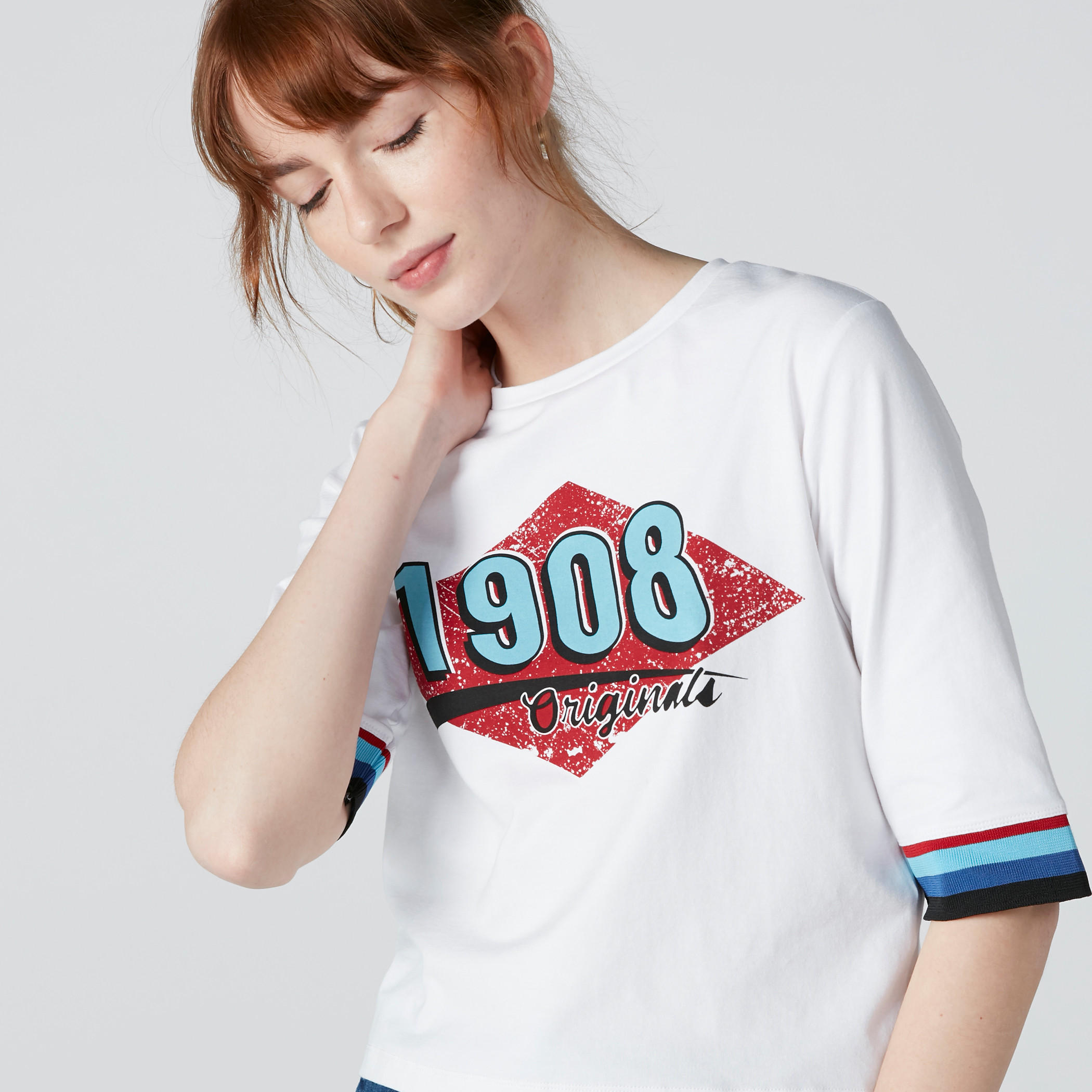 تيشيرت بأكمام قصيرة وطبعات من لي كوبر-women-clothing-tshirts-image-2