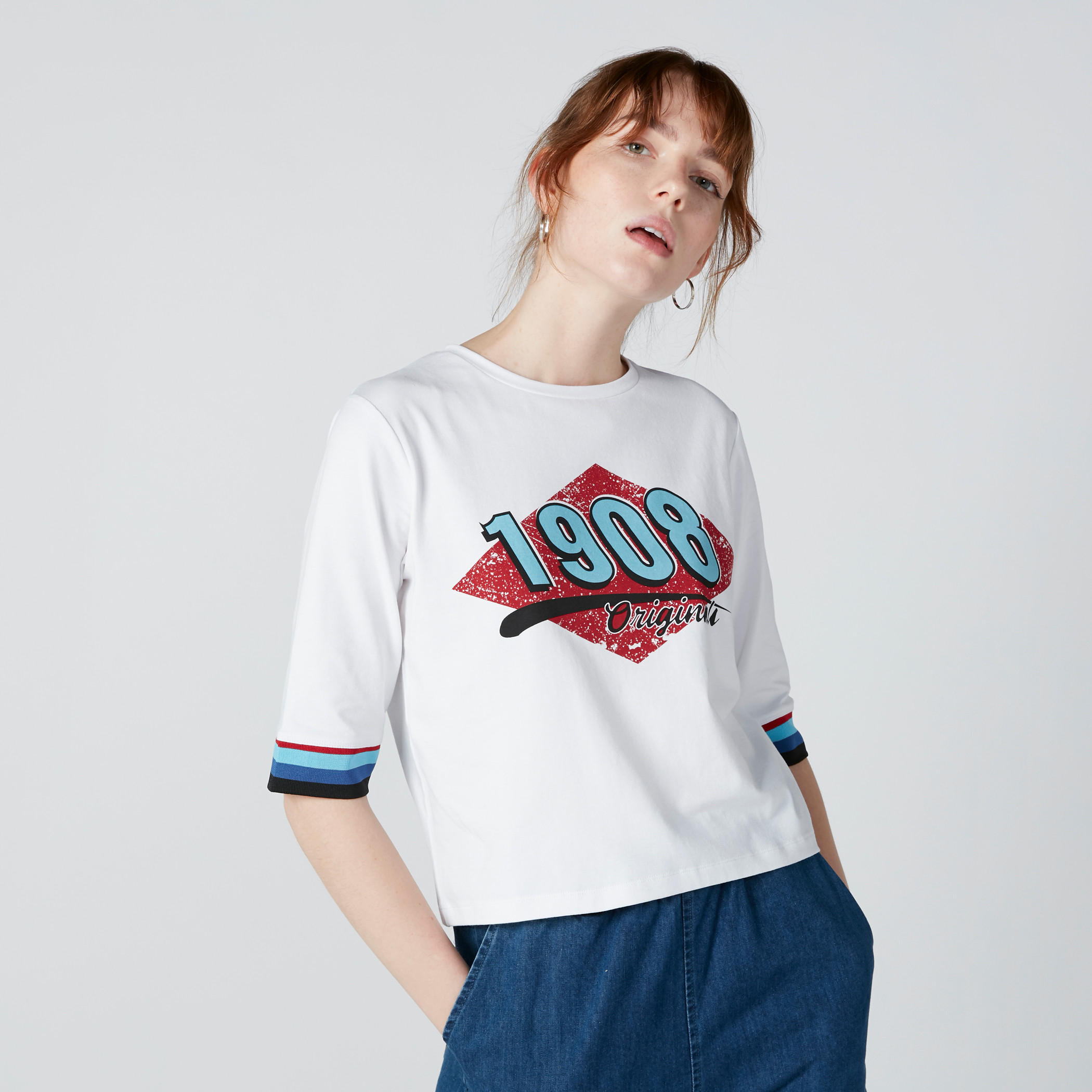 تيشيرت بأكمام قصيرة وطبعات من لي كوبر-women-clothing-tshirts-image-1