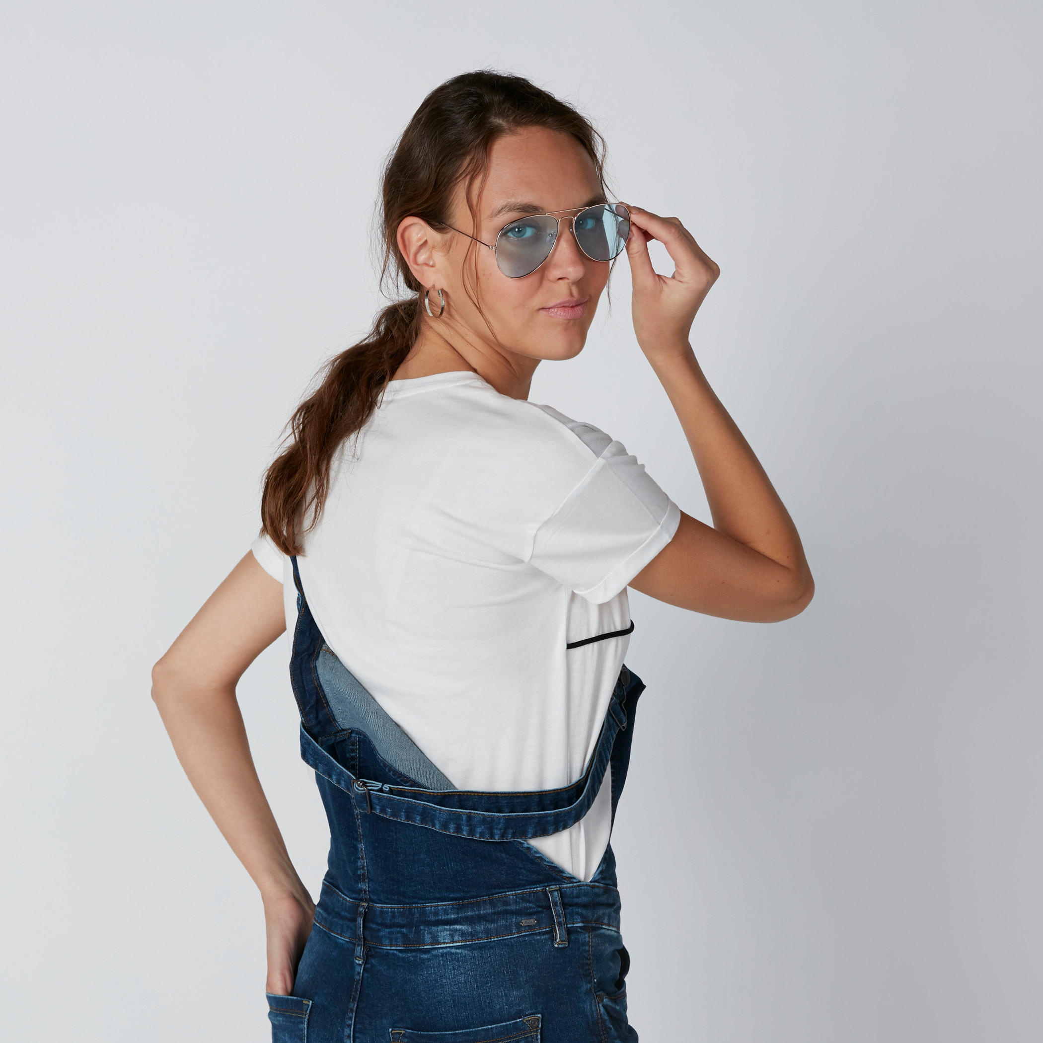 Lee Cooper Embroidered T-Shirt with Round Neck and Short Sleeves-women-clothing-tshirts-image-2