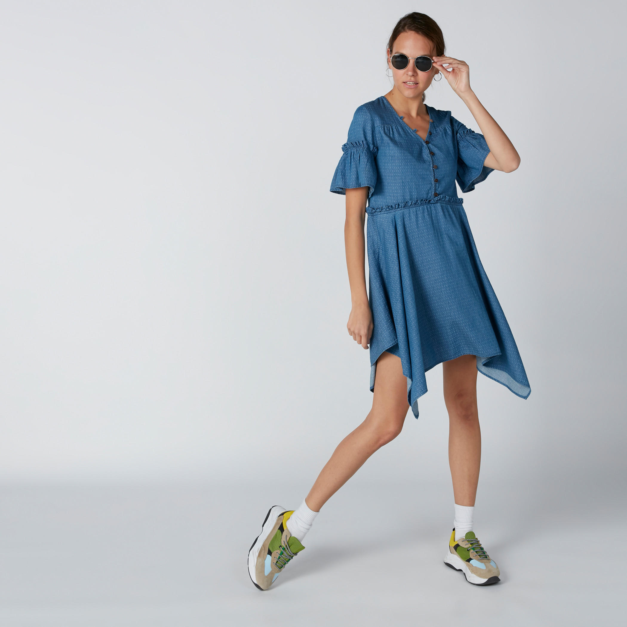 فستان بحوّاف غير مستوية من لي كوبر-women-clothing-dresses-image-3