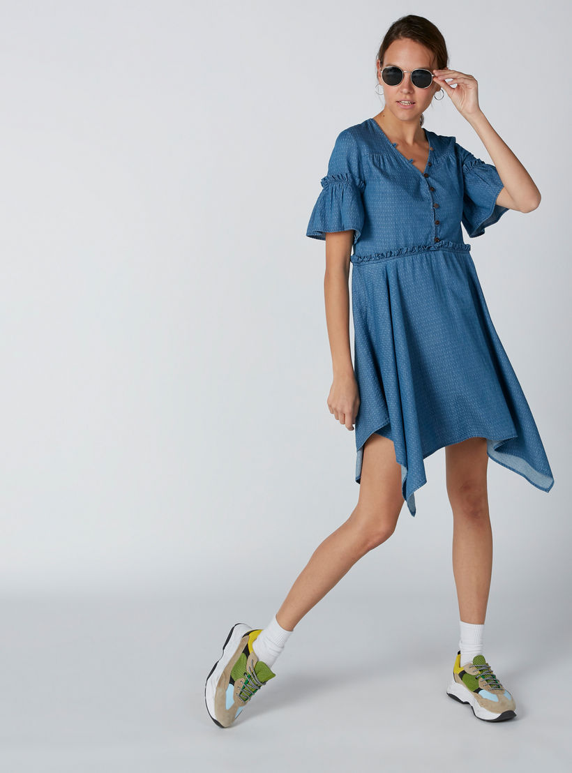 فستان بحوّاف غير مستوية من لي كوبر-women-clothing-dresses-image-3