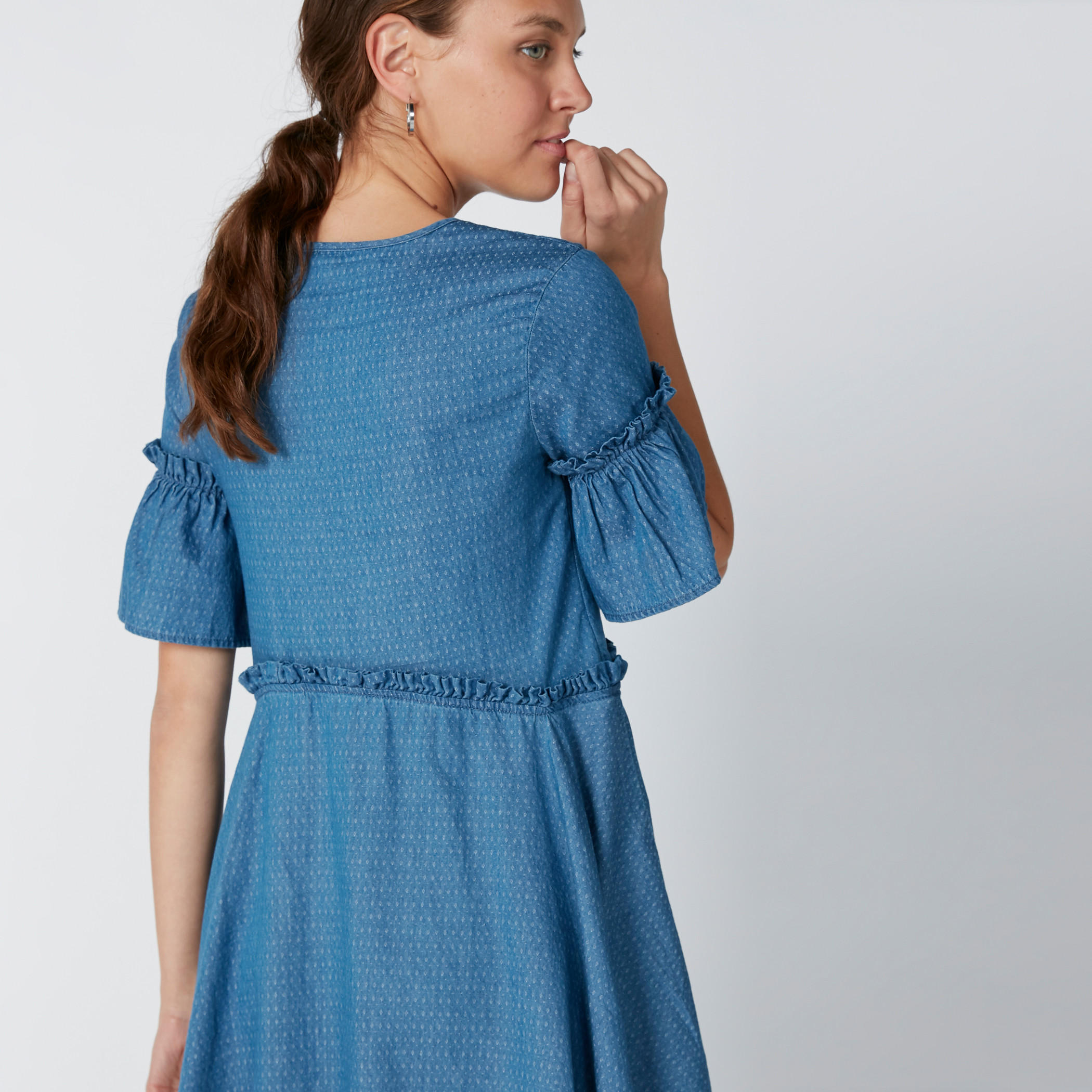 فستان بحوّاف غير مستوية من لي كوبر-women-clothing-dresses-image-4