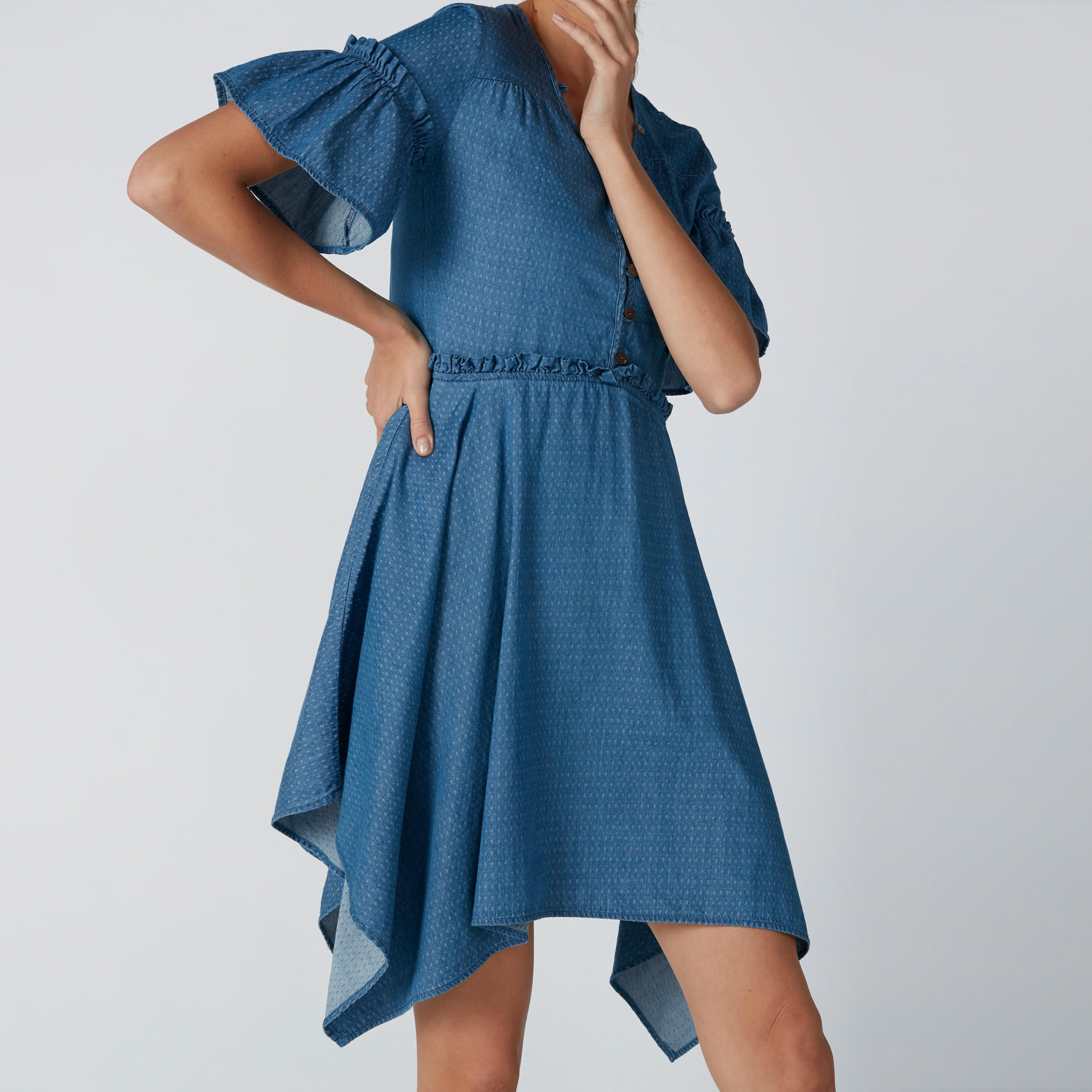 فستان بحوّاف غير مستوية من لي كوبر-women-clothing-dresses-image-6