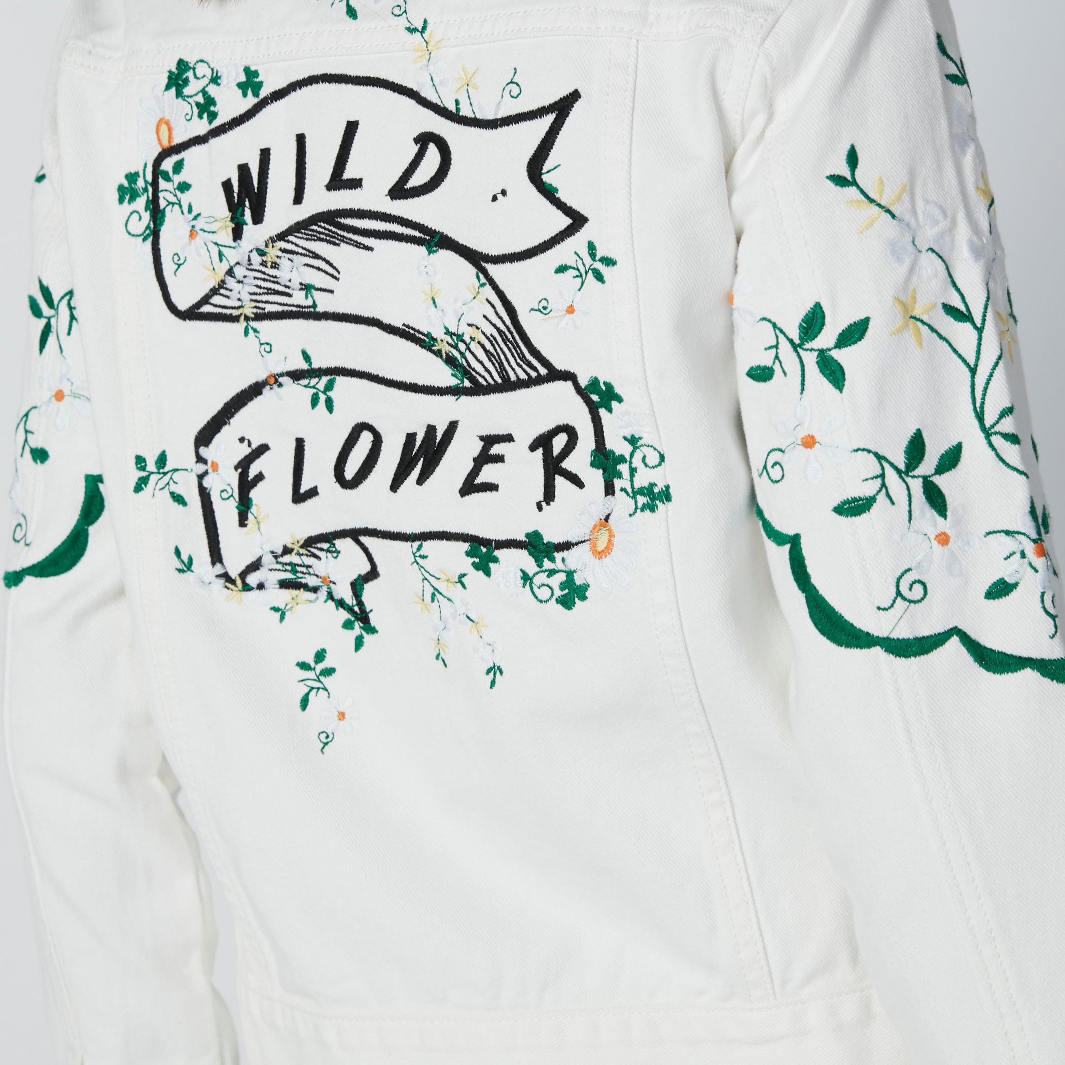 Lee Cooper Embroidered Jacket with Long Sleeves and Complete Placket-women-winterwear-coatsandjackets-jackets-image-4