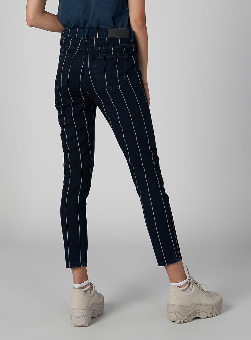 بنطال جينز مقلم بجيوب وحلقات للحزام من لي كوبر-women-clothing-bottoms-jeans-image-5