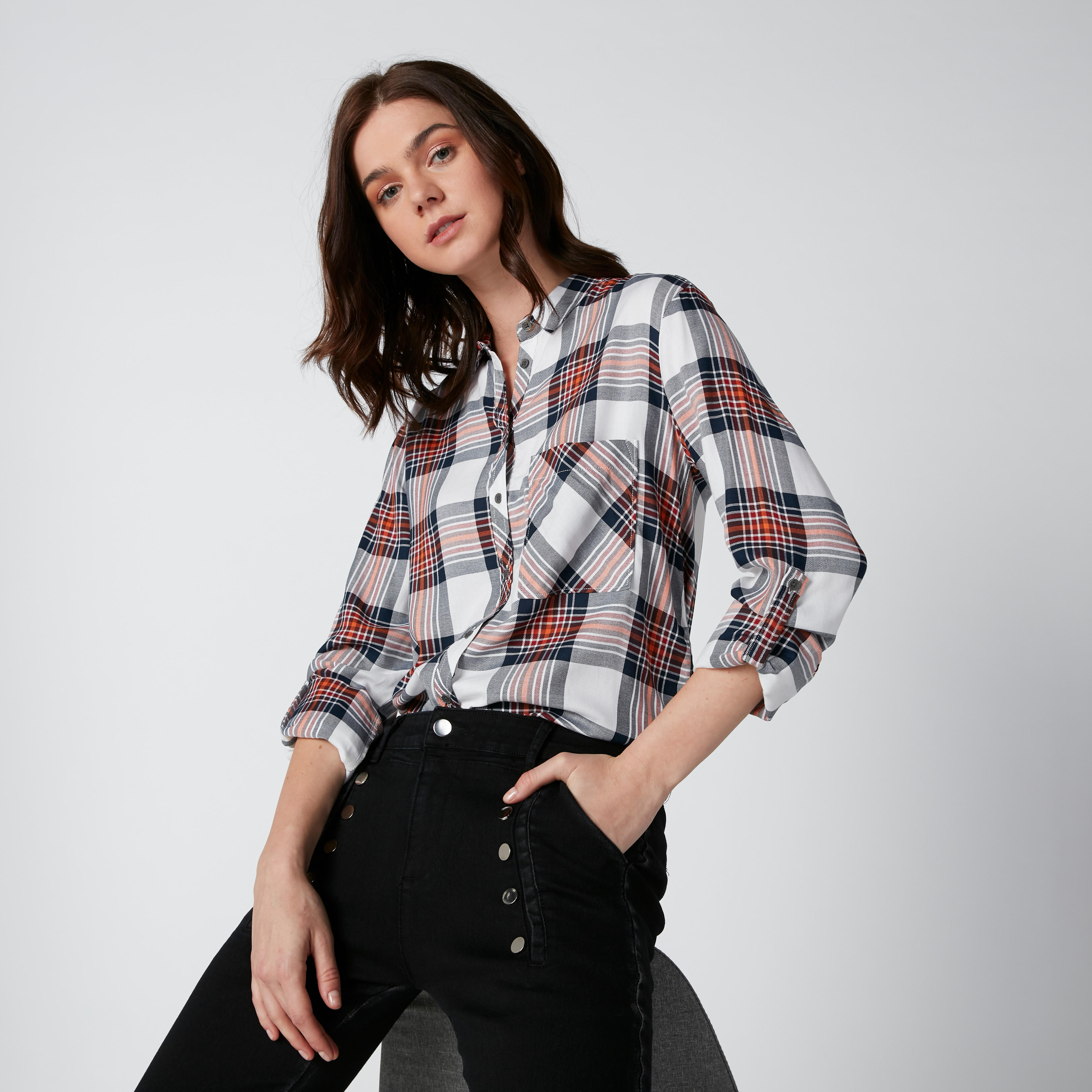 قميص بأكمام طويلة من لي كوبر-women-clothing-shirtsandblouses-shirts-image-2