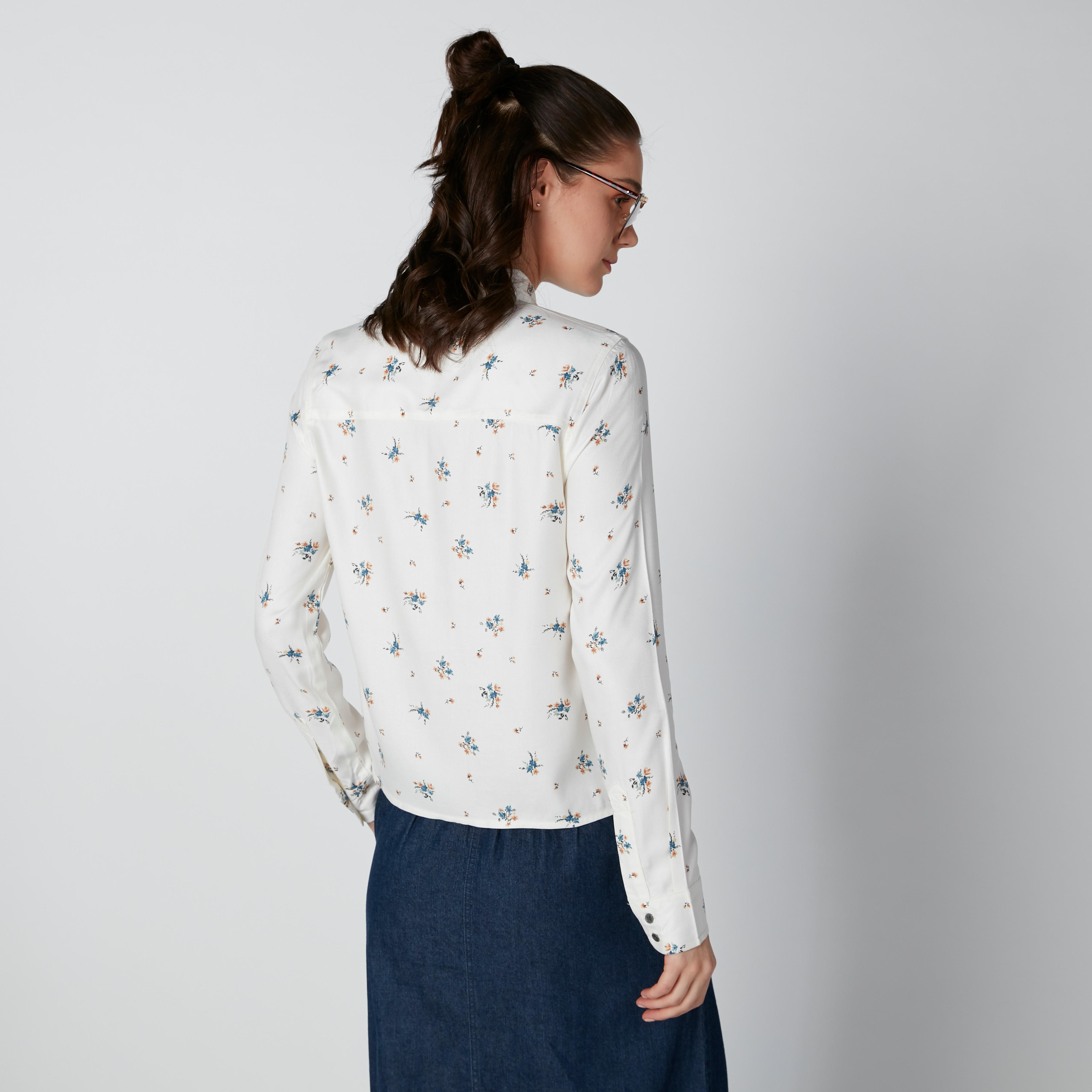 قميص بقصّة عادية وأكمام طويلة وطبعات من لي كوبر-women-clothing-shirtsandblouses-shirts-image-4