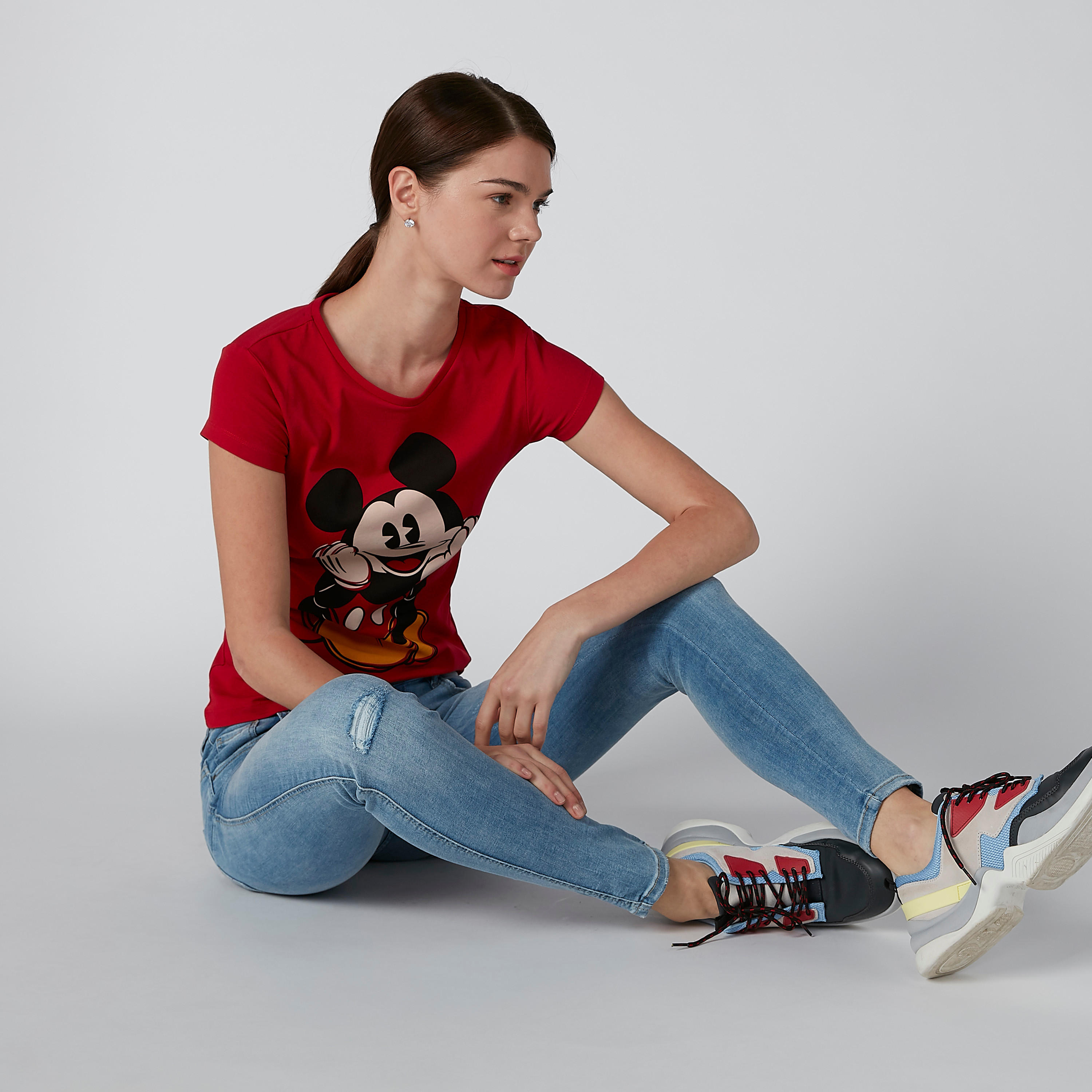 بنطال جينز طويل ممزق بجيوب من لي كوبر-women-clothing-bottoms-jeans-image-1