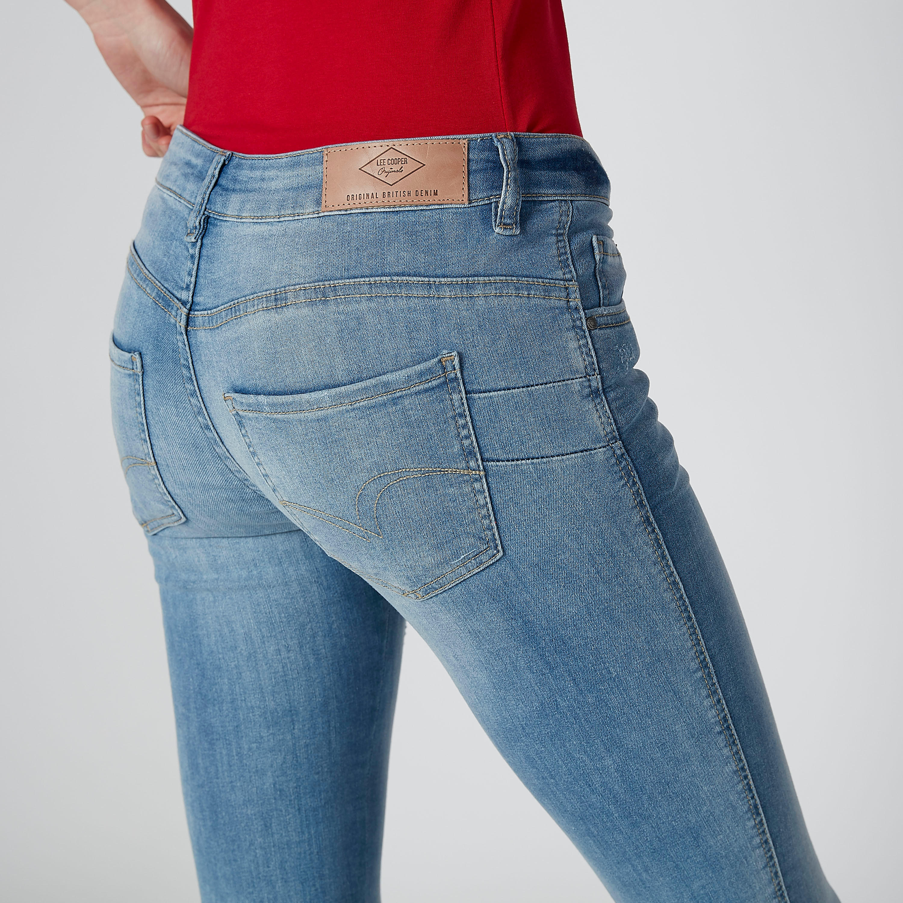 بنطال جينز طويل ممزق بجيوب من لي كوبر-women-clothing-bottoms-jeans-image-5