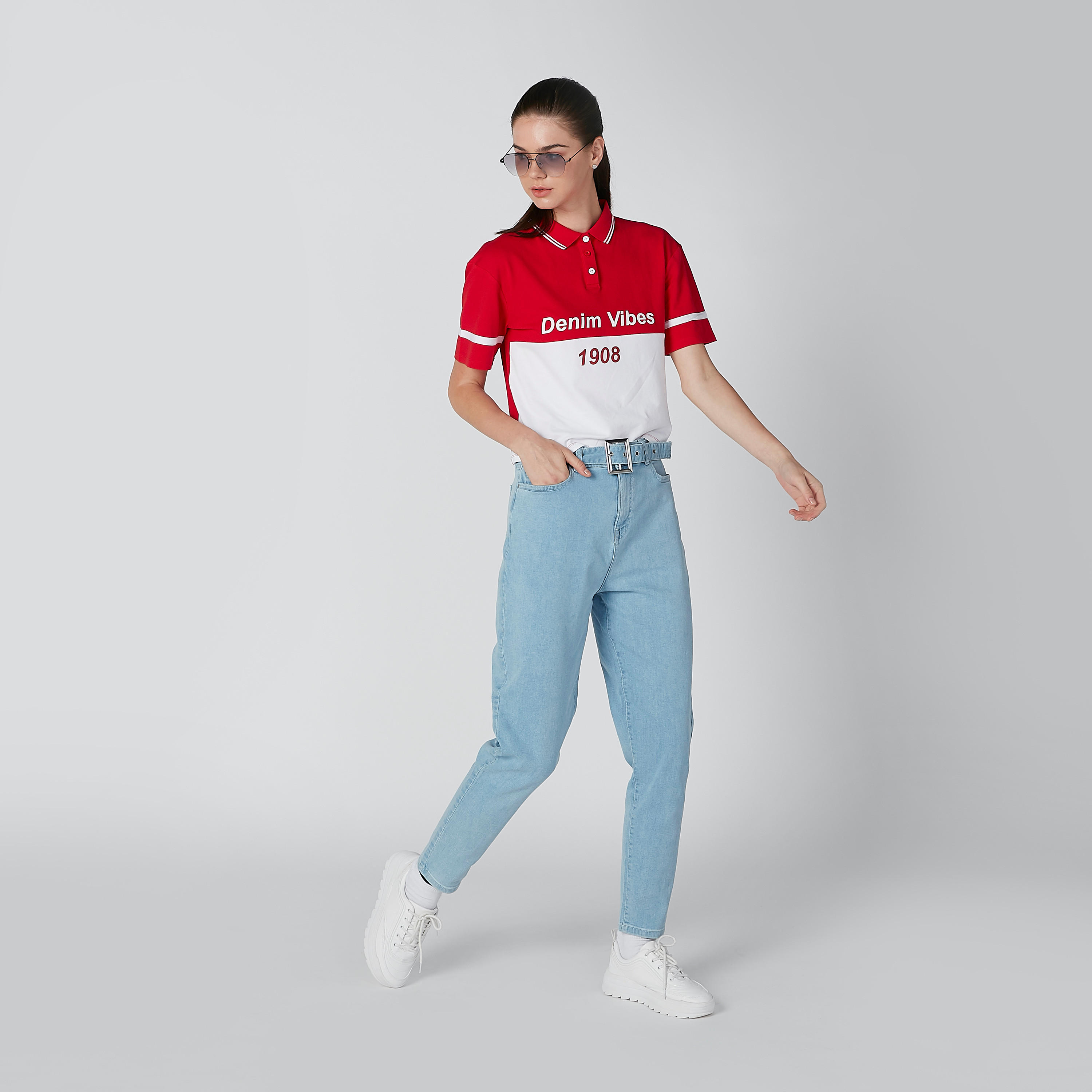 بنطال جينز طويل بجيوب من لي كوبر-women-clothing-bottoms-jeans-image-1