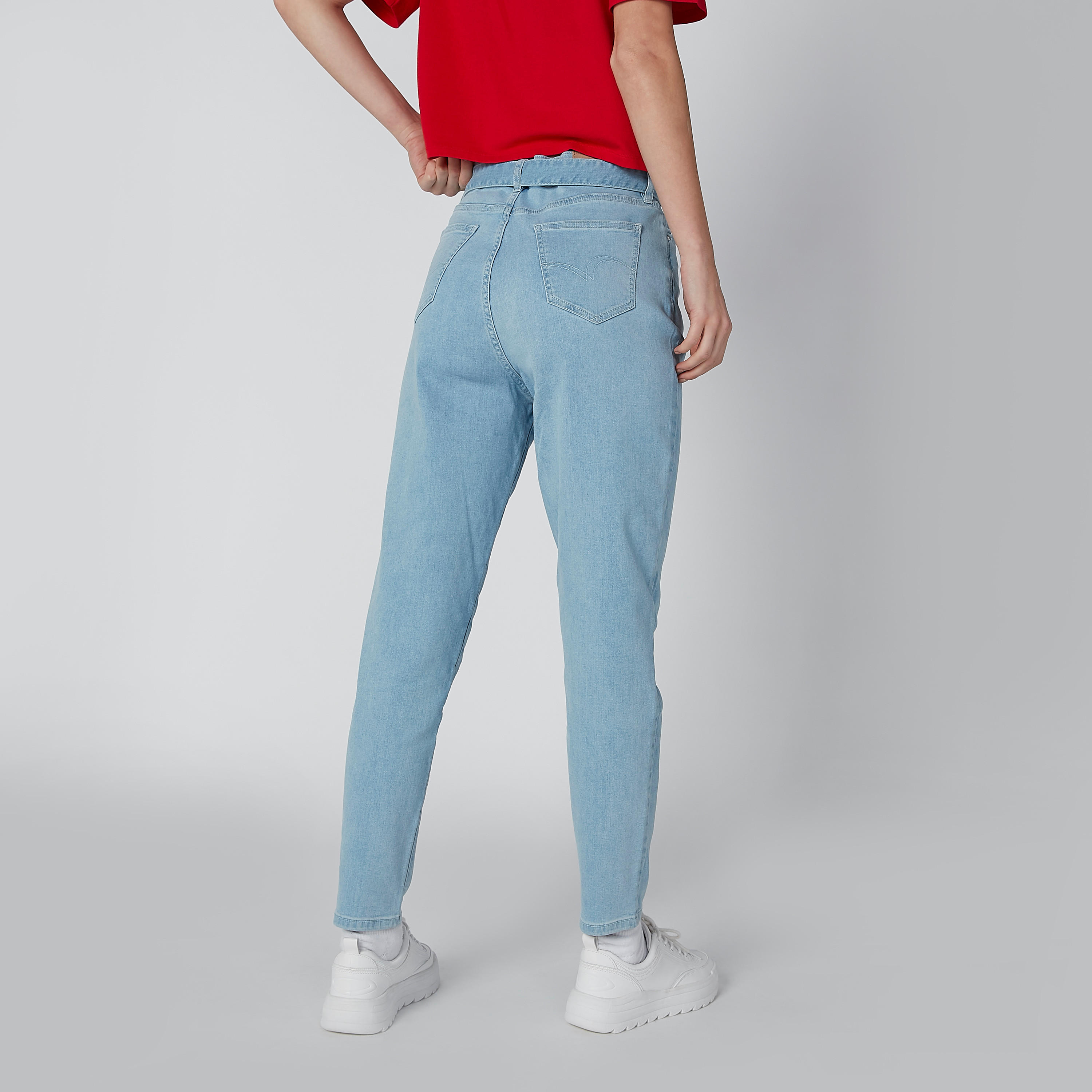 بنطال جينز طويل بجيوب من لي كوبر-women-clothing-bottoms-jeans-image-2