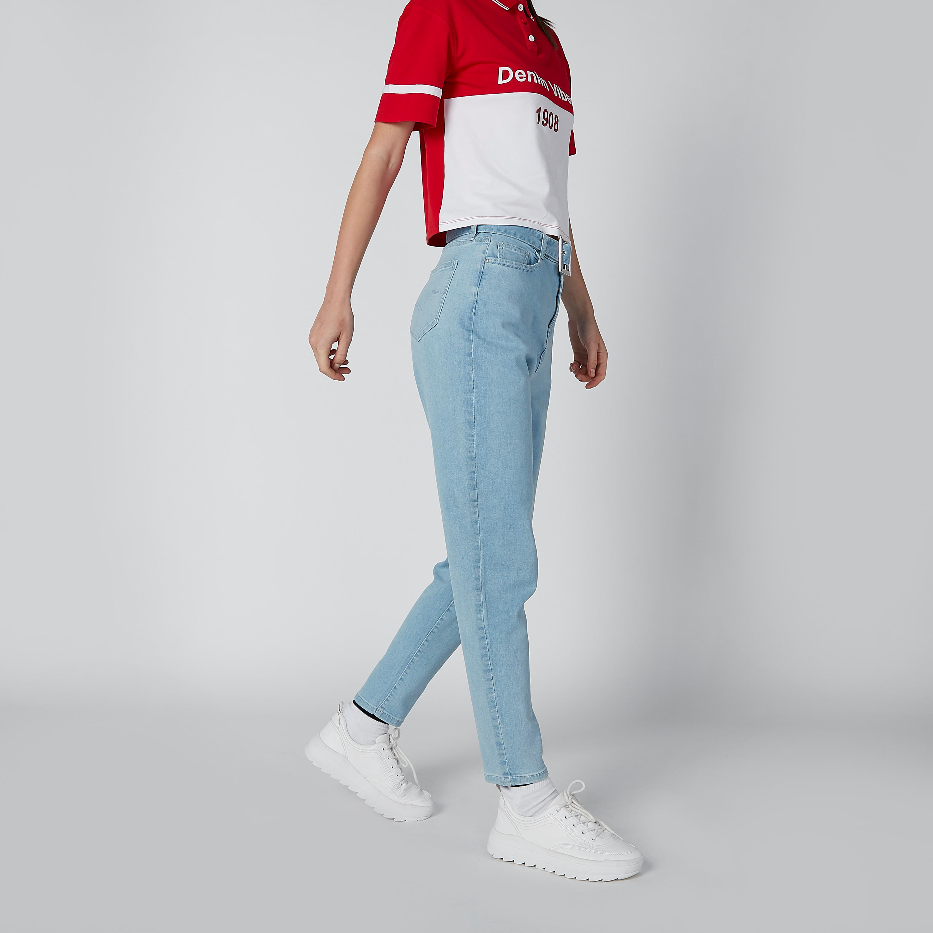 بنطال جينز طويل بجيوب من لي كوبر-women-clothing-bottoms-jeans-image-3