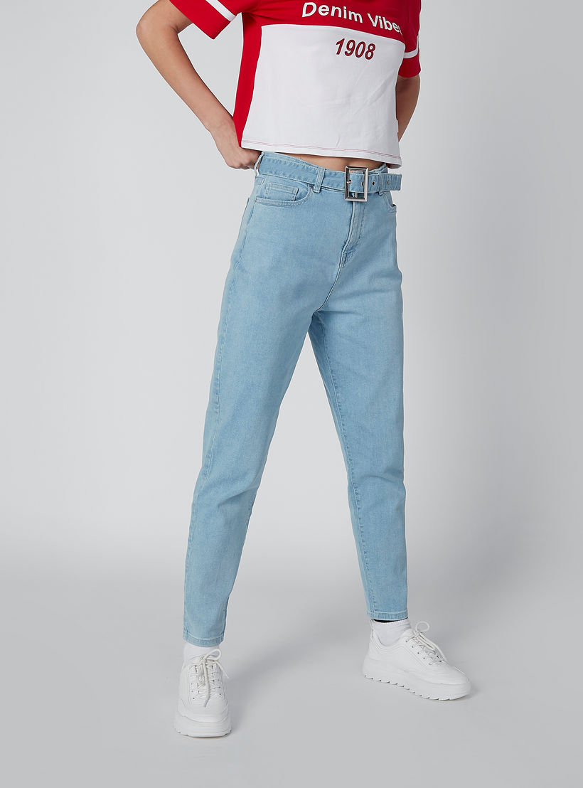 بنطال جينز طويل بجيوب من لي كوبر-women-clothing-bottoms-jeans-image-4