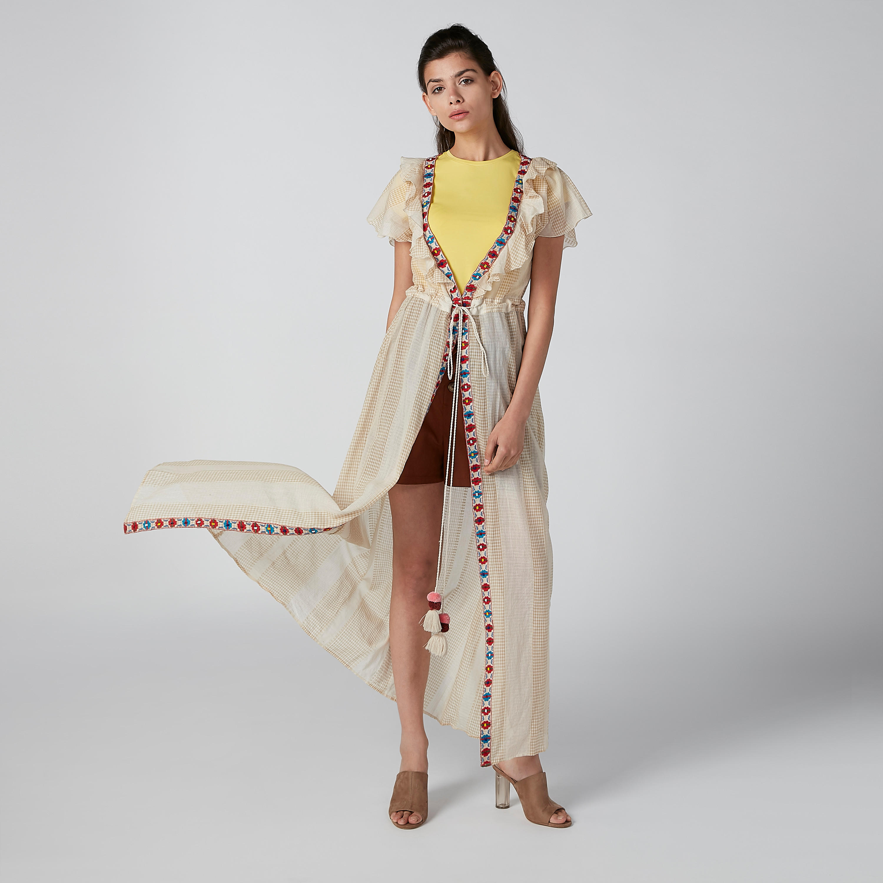 فستان بفتحة أمامية ورباط من لي كوبر-women-clothing-dresses-image-2