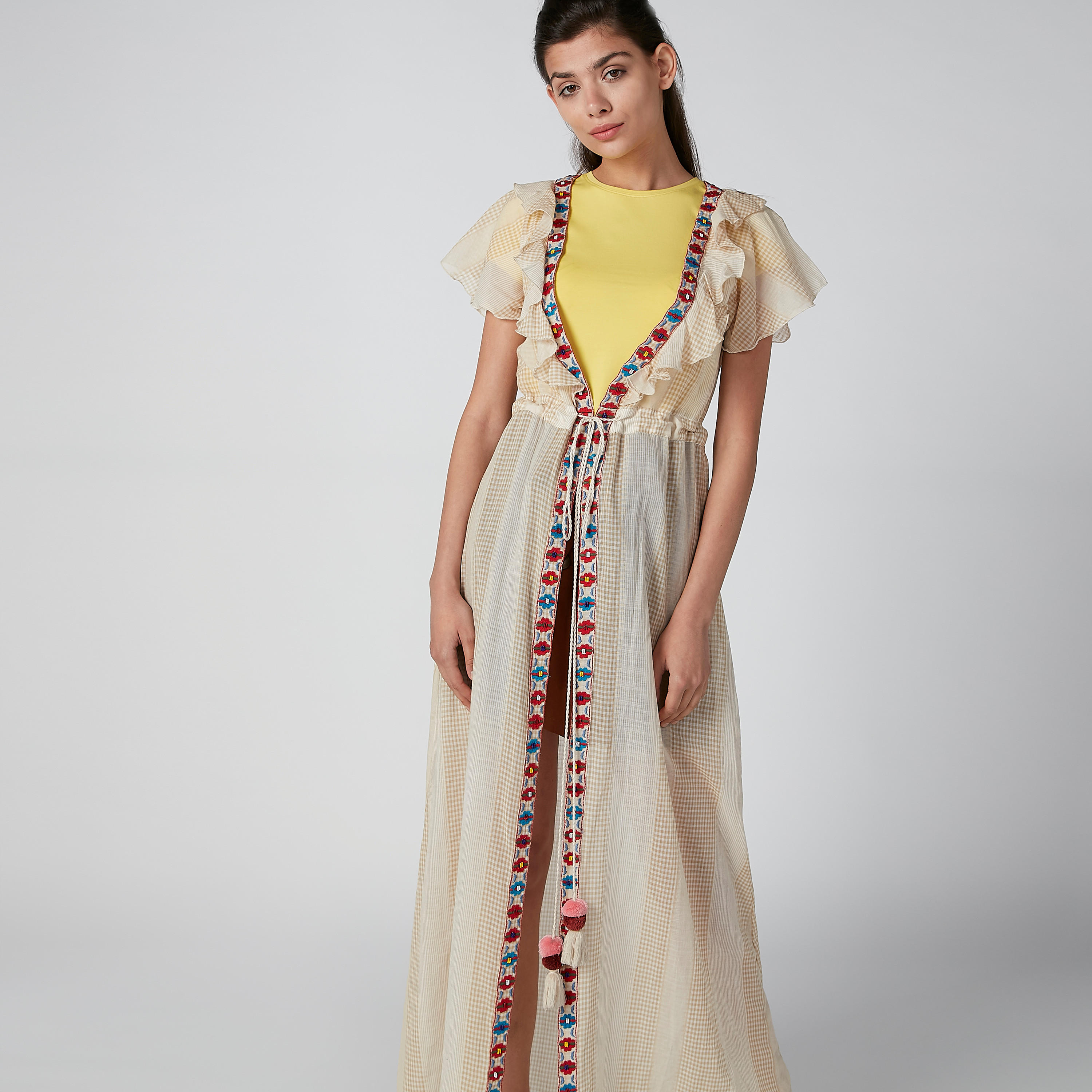 فستان بفتحة أمامية ورباط من لي كوبر-women-clothing-dresses-image-5