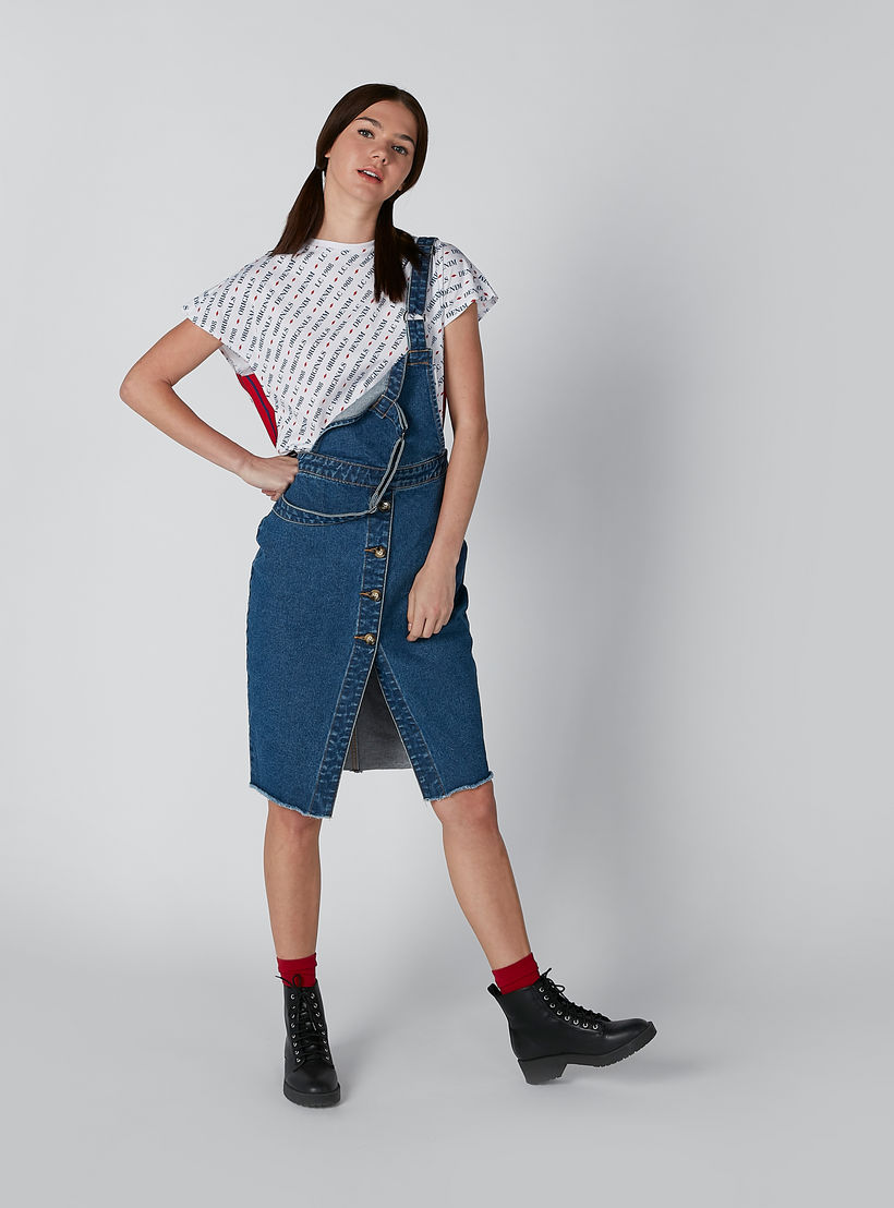 تيشيرت بأكمام كاب وشريطة وطبعات من لي كوبر-women-clothing-tshirts-image-2