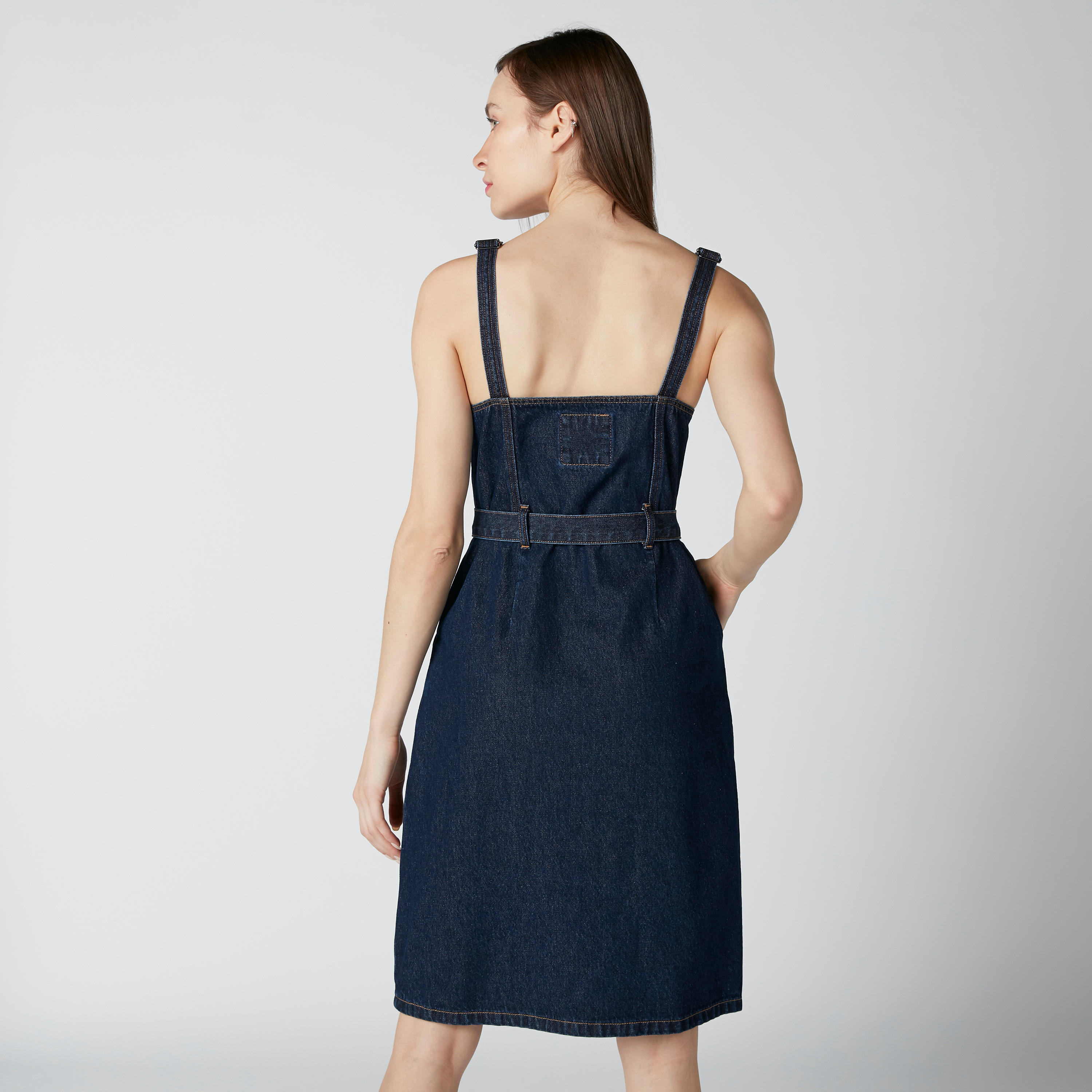 فستان مستدام ميدي دون أكمام بجيوب-women-clothing-dresses-image-2