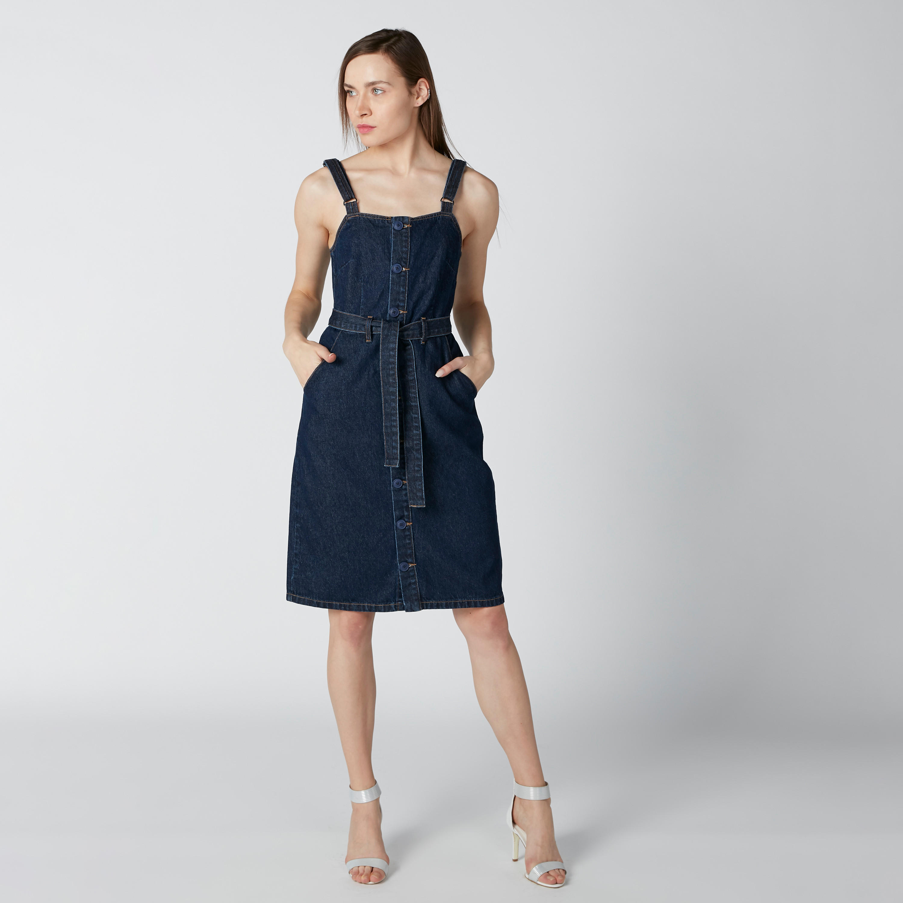 فستان مستدام ميدي دون أكمام بجيوب-women-clothing-dresses-image-3