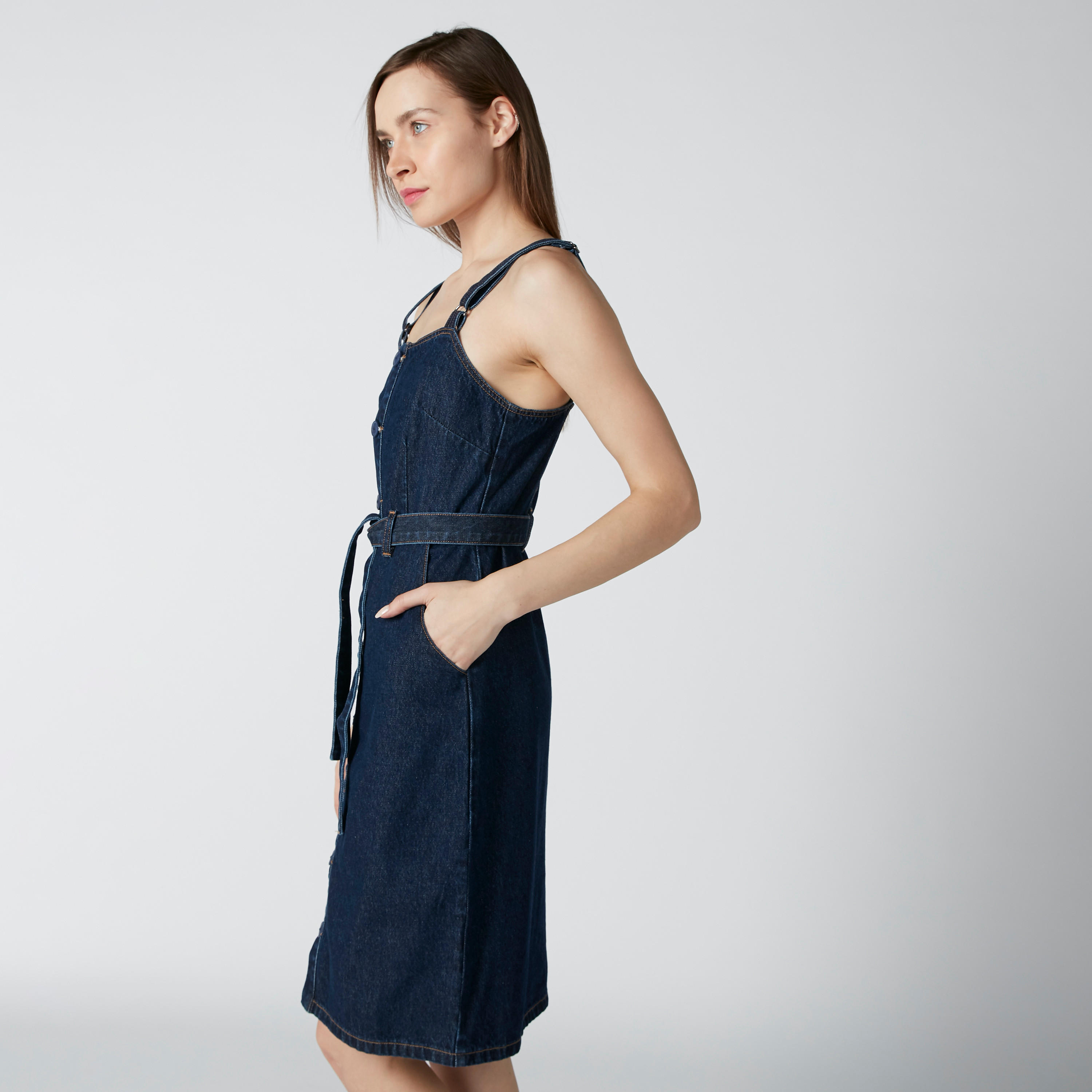 فستان مستدام ميدي دون أكمام بجيوب-women-clothing-dresses-image-4