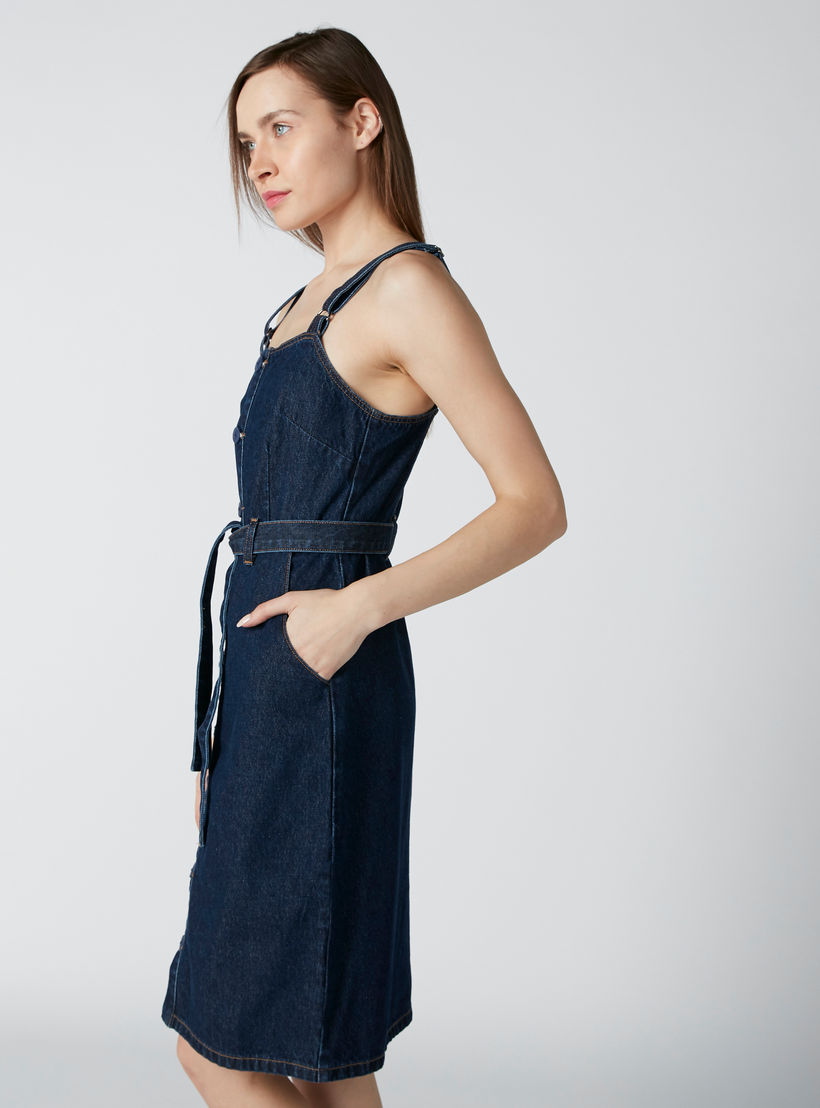 فستان مستدام ميدي دون أكمام بجيوب-women-clothing-dresses-image-4