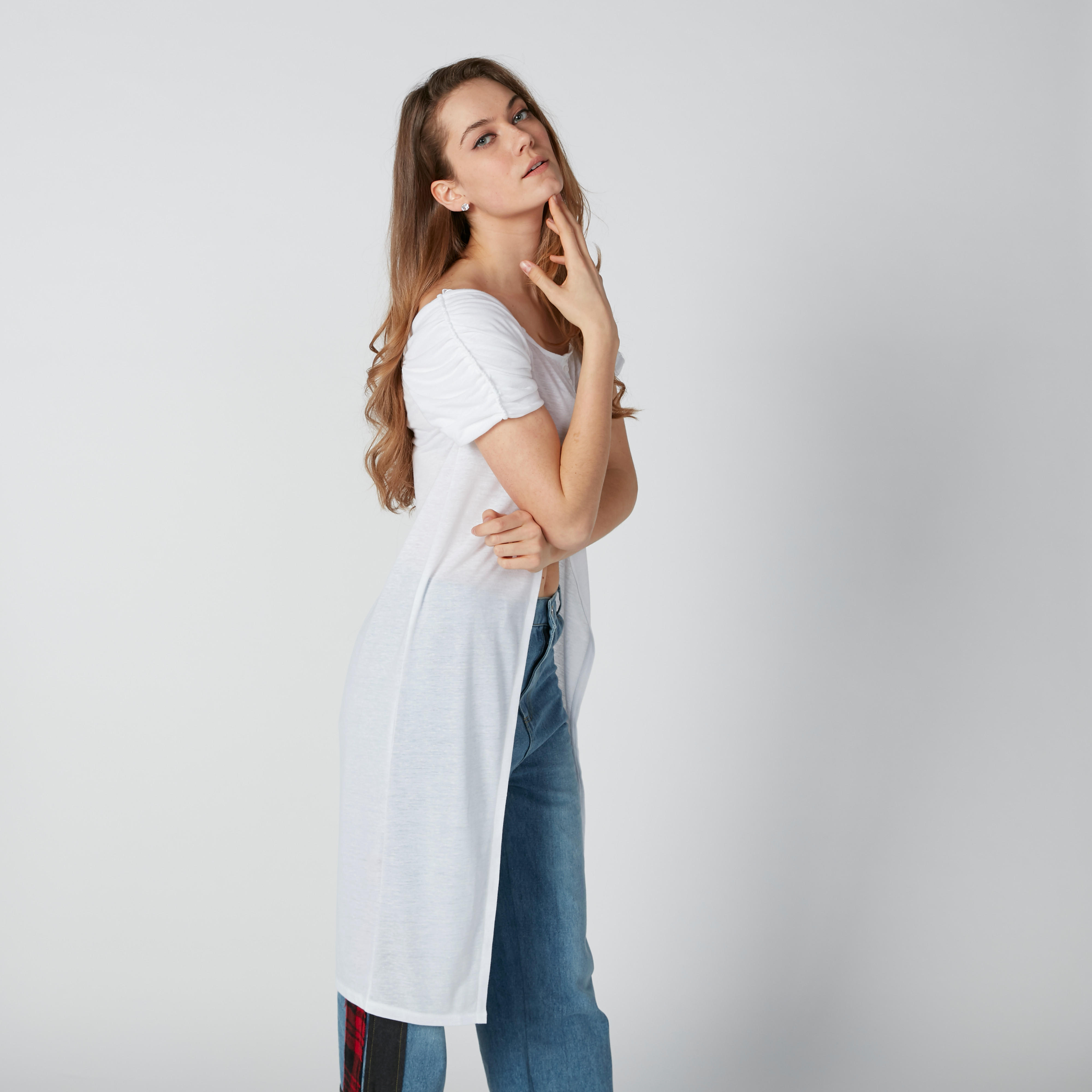 بلوزة مستدامة طويلة بياقة قارب وأزرار-women-clothing-shirtsandblouses-blouses-image-7