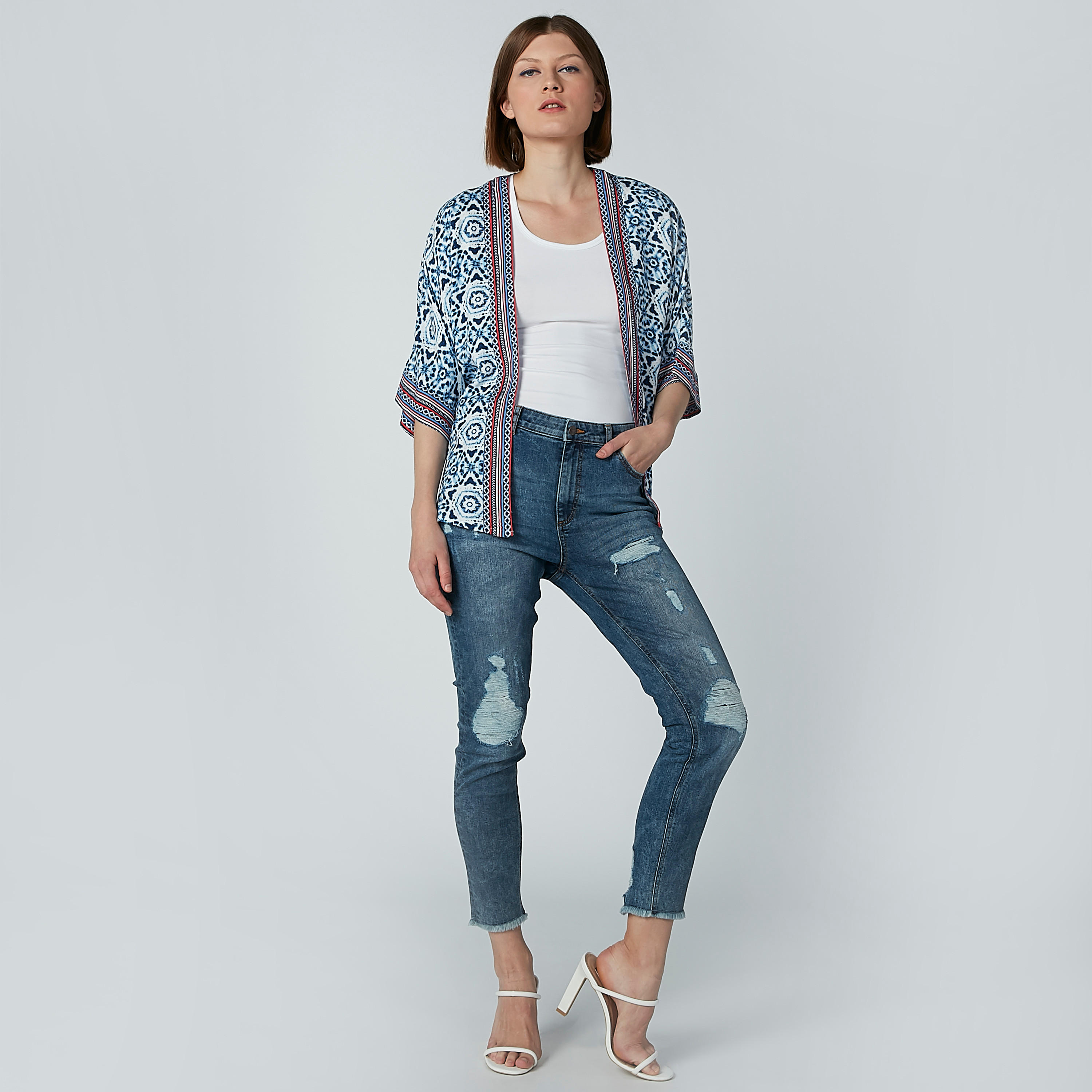 Lee Cooper Distressed Jeans with Pocket Detail and Frayed Grazers-women-clothing-bottoms-jeans-image-2