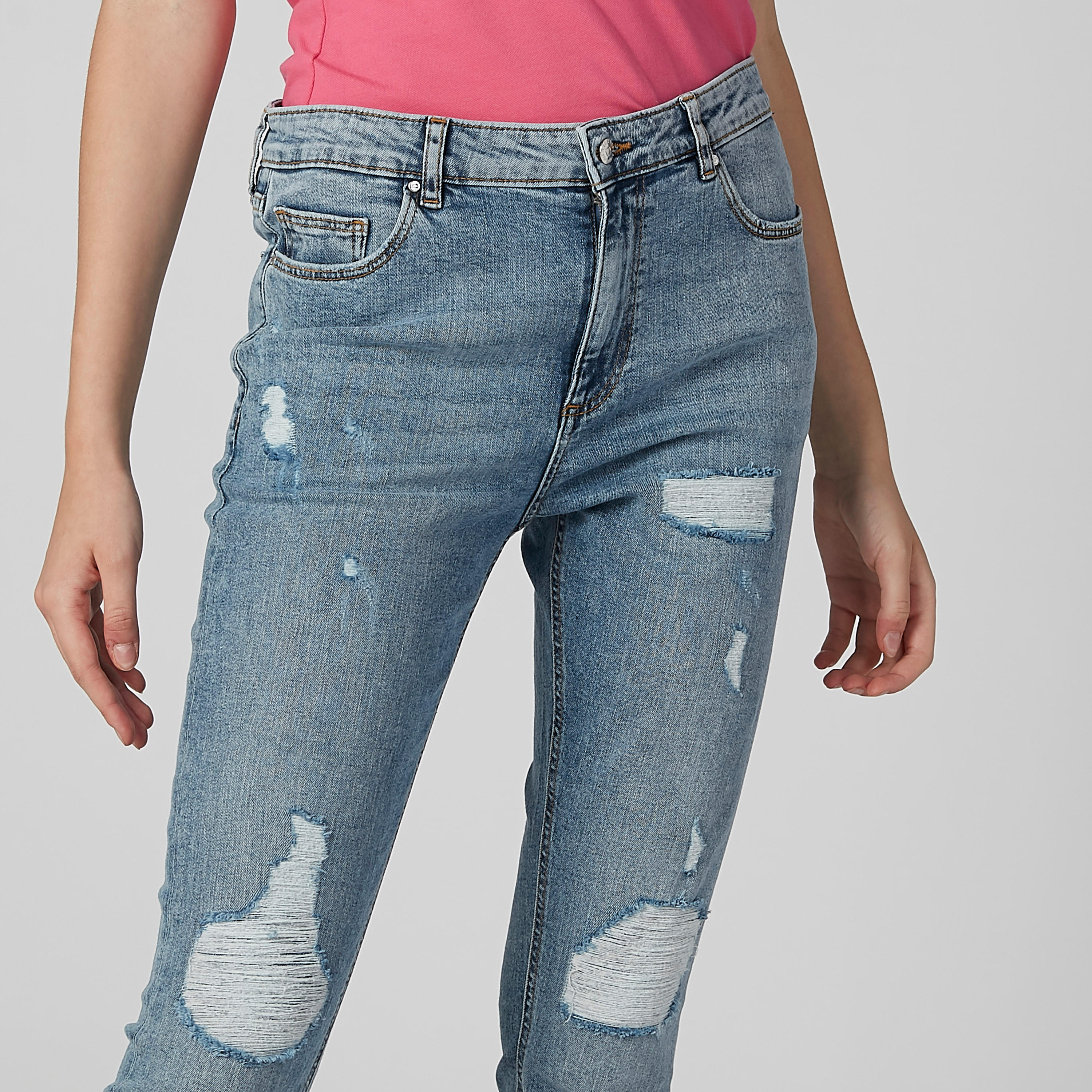 بنطال جينز ممزّق بجيوب من لي كوبر-women-clothing-bottoms-jeans-image-3