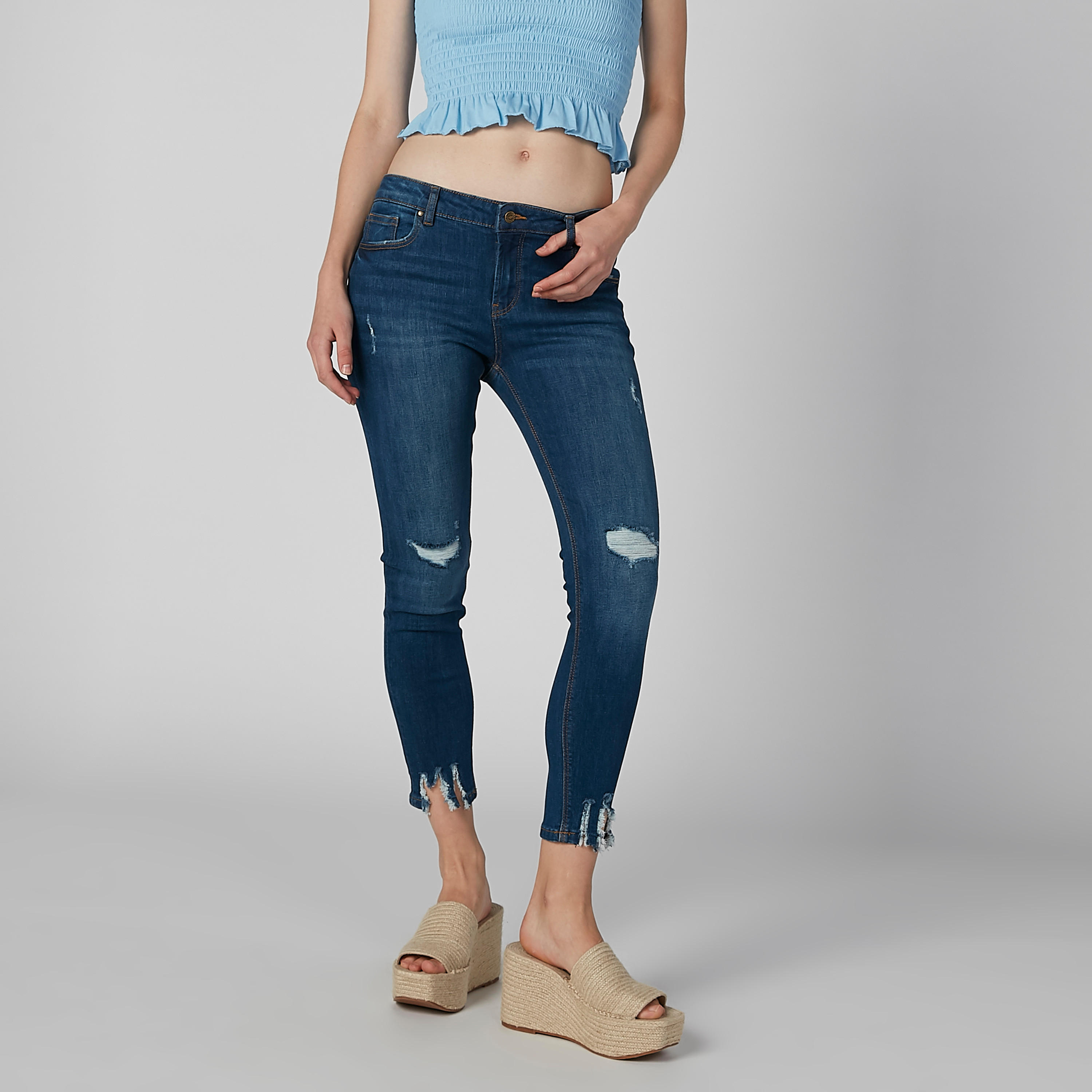 بنطال جينز مضلّع بجيوب من لي كوبر-women-clothing-bottoms-jeans-image-1