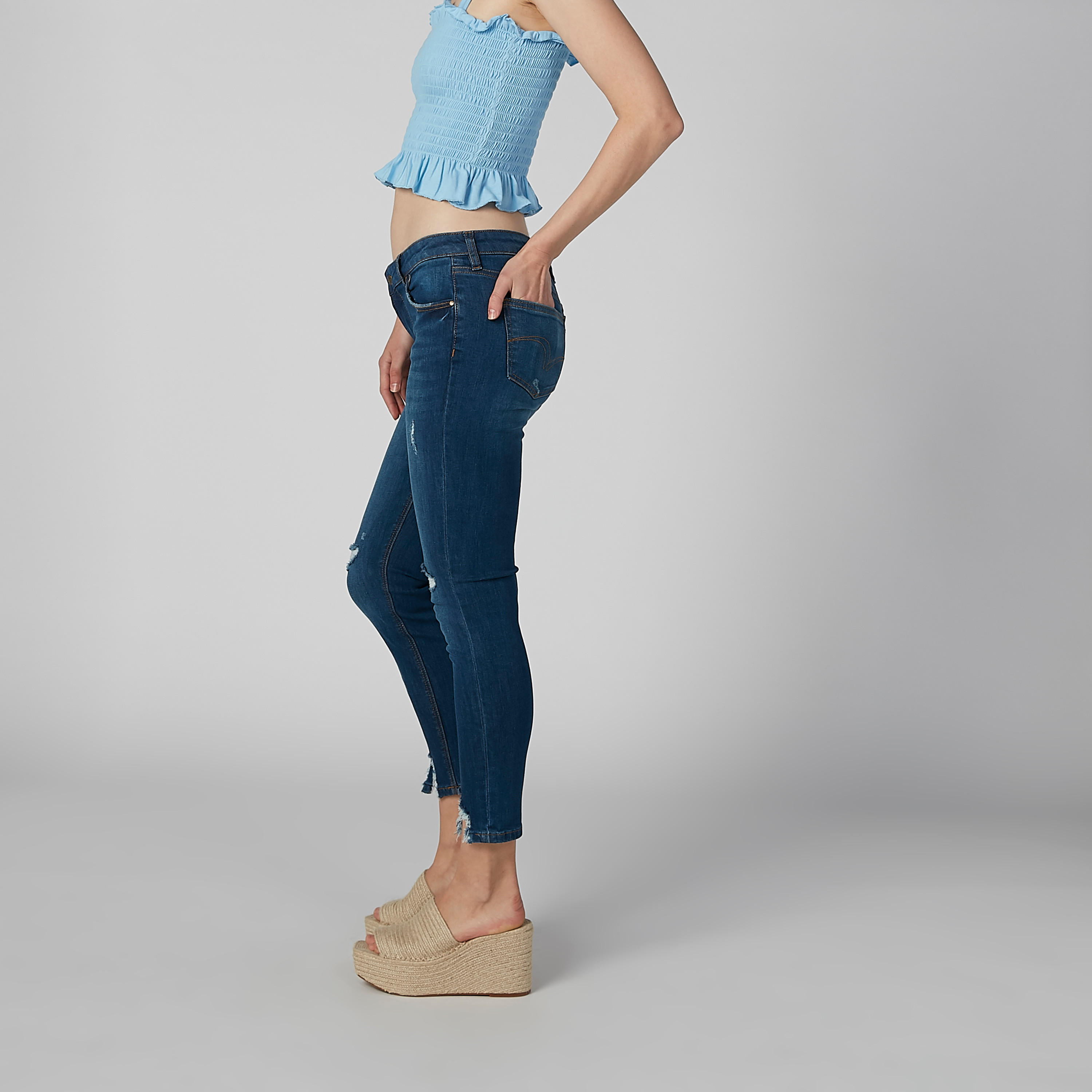 بنطال جينز مضلّع بجيوب من لي كوبر-women-clothing-bottoms-jeans-image-4