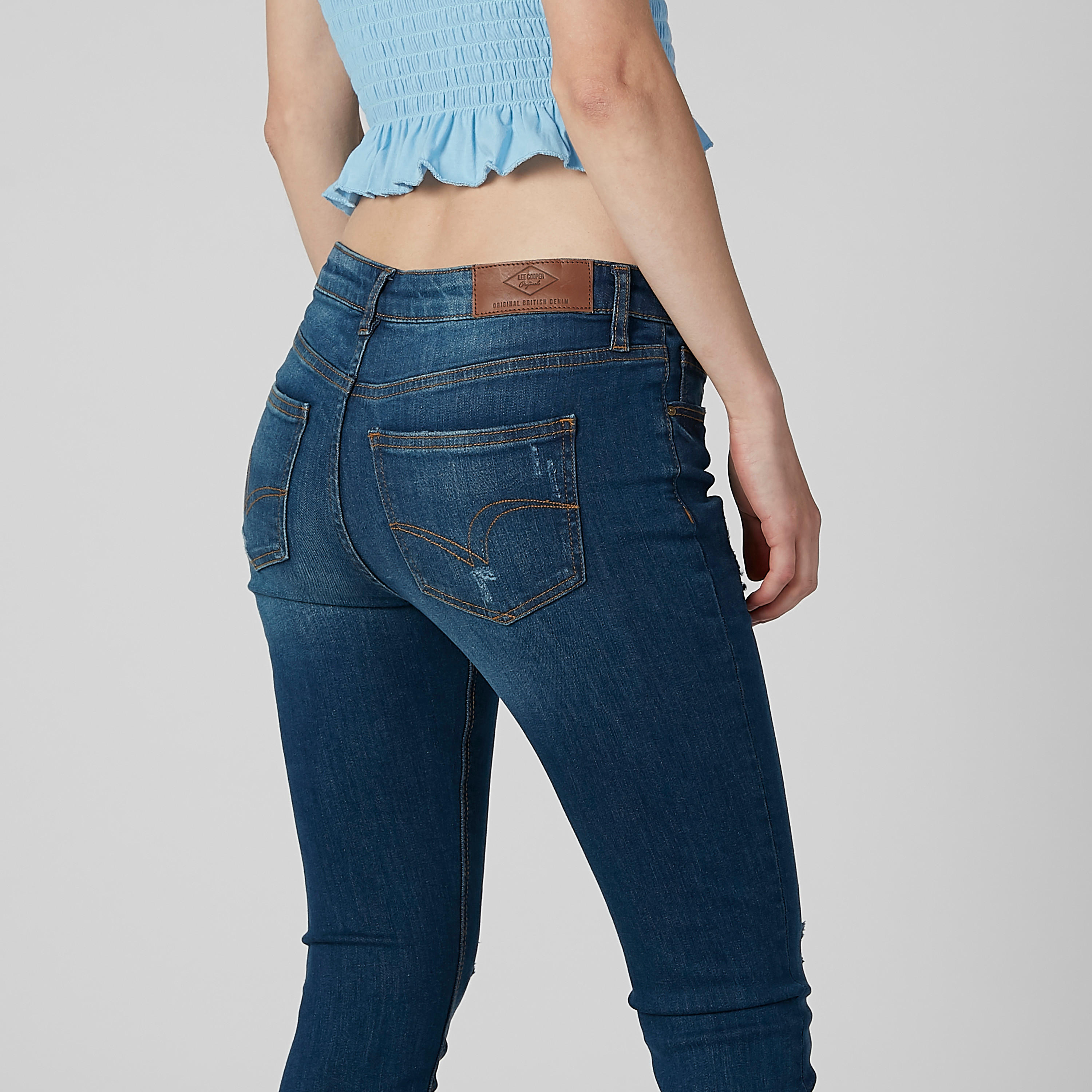 بنطال جينز مضلّع بجيوب من لي كوبر-women-clothing-bottoms-jeans-image-6