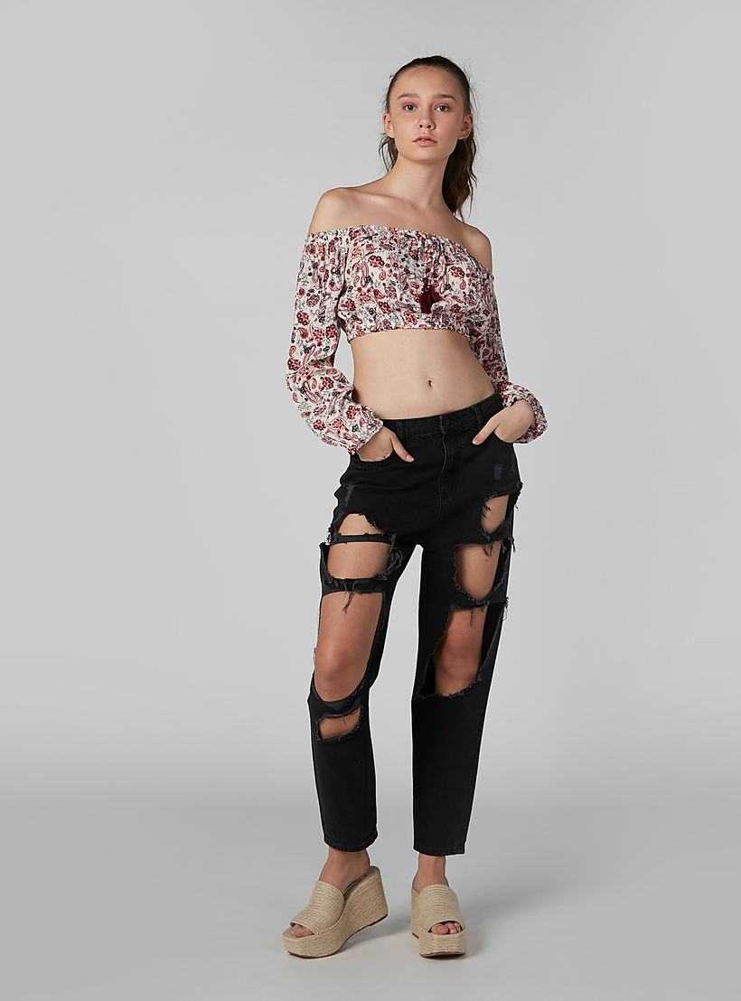 بنطال جينز ممزّق بجيوب وحلقات للحزام من لي كوبر-women-clothing-bottoms-jeans-image-5